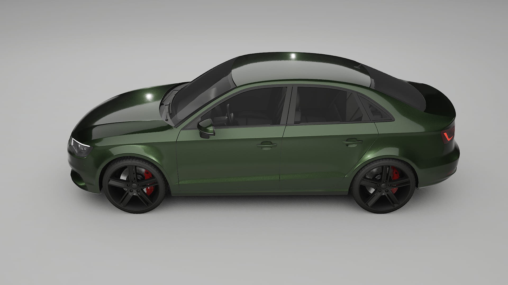 Audi A3 8V sedan prefacelift pre LCI TPU Lackskyddsfilm | LAGOON Färgskiftande PPF – Komplett Förskuret Kit