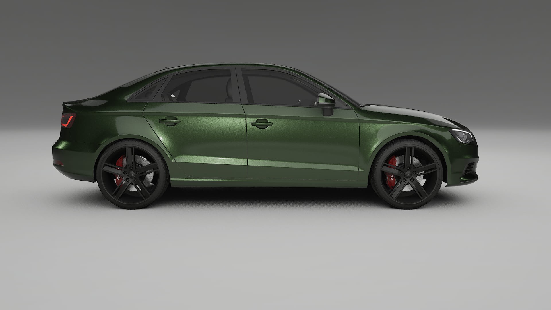 Audi A3 8V sedan prefacelift pre LCI TPU Lackskyddsfilm | LAGOON Färgskiftande PPF – Komplett Förskuret Kit