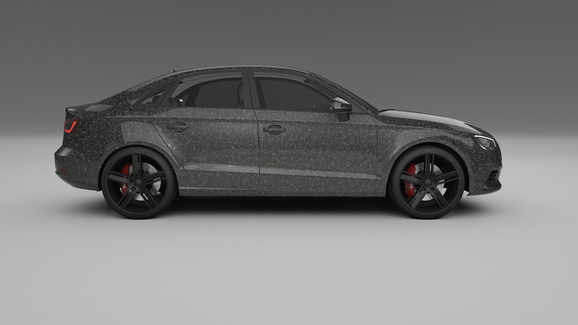 Audi A3 8V sedan prefacelift pre LCI TPU Lackskyddsfilm | FORGED S Färgskiftande PPF – Komplett Förskuret Kit