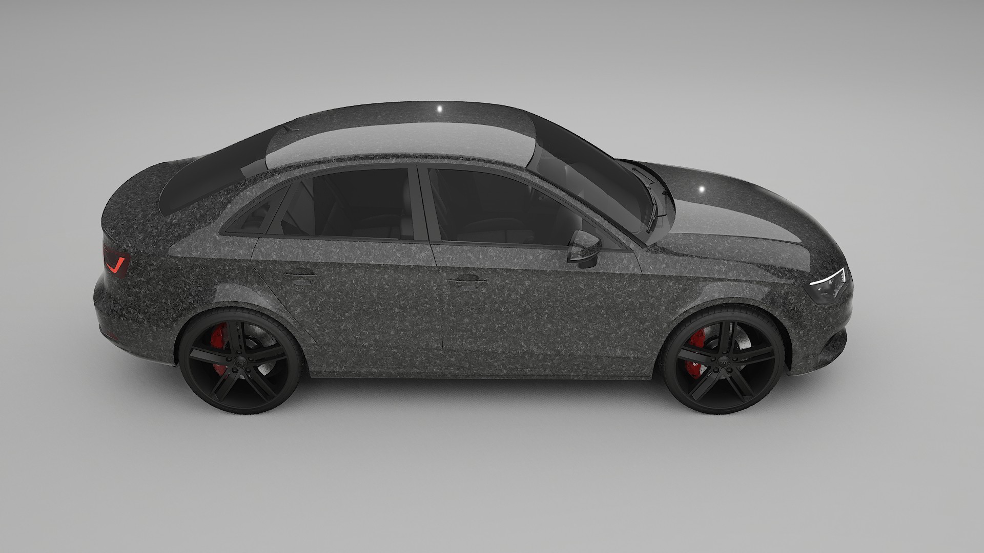 Audi A3 8V sedan prefacelift pre LCI TPU Lackskyddsfilm | FORGED S Färgskiftande PPF – Komplett Förskuret Kit