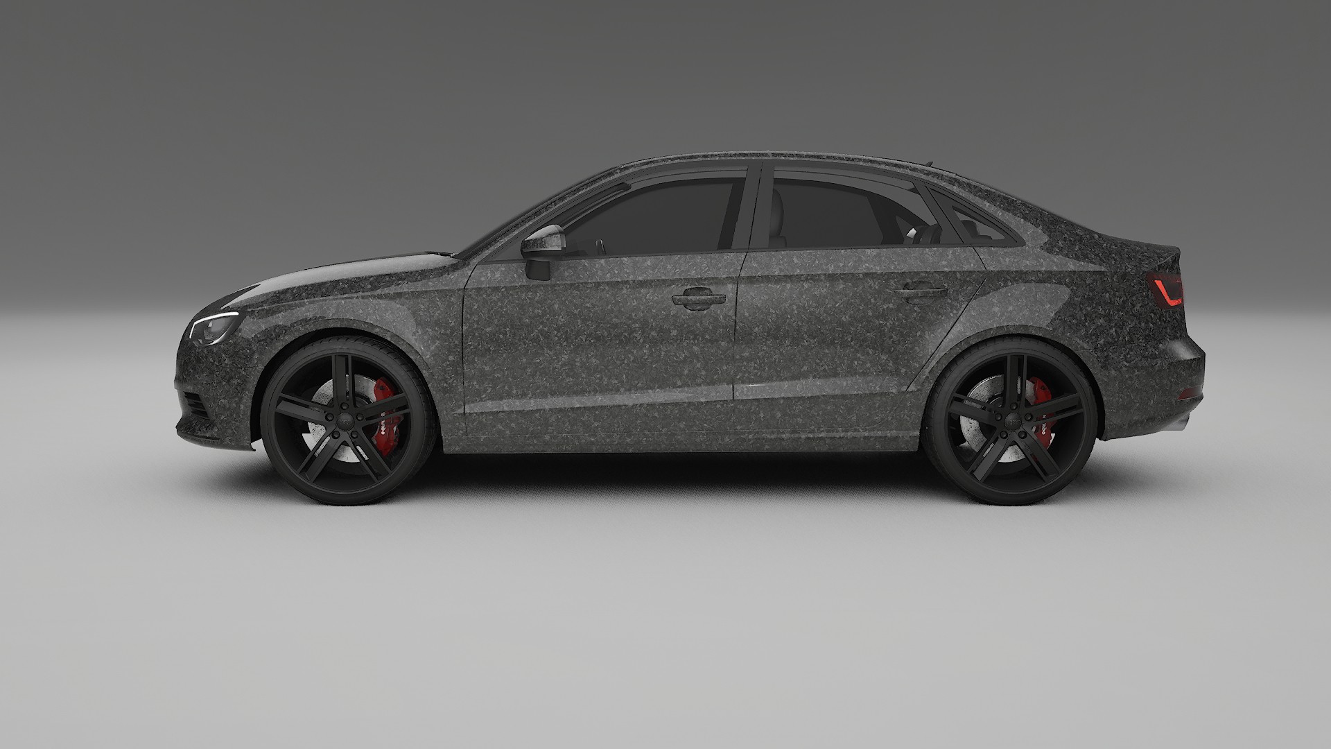 Audi A3 8V sedan prefacelift pre LCI TPU Lackskyddsfilm | FORGED S Färgskiftande PPF – Komplett Förskuret Kit