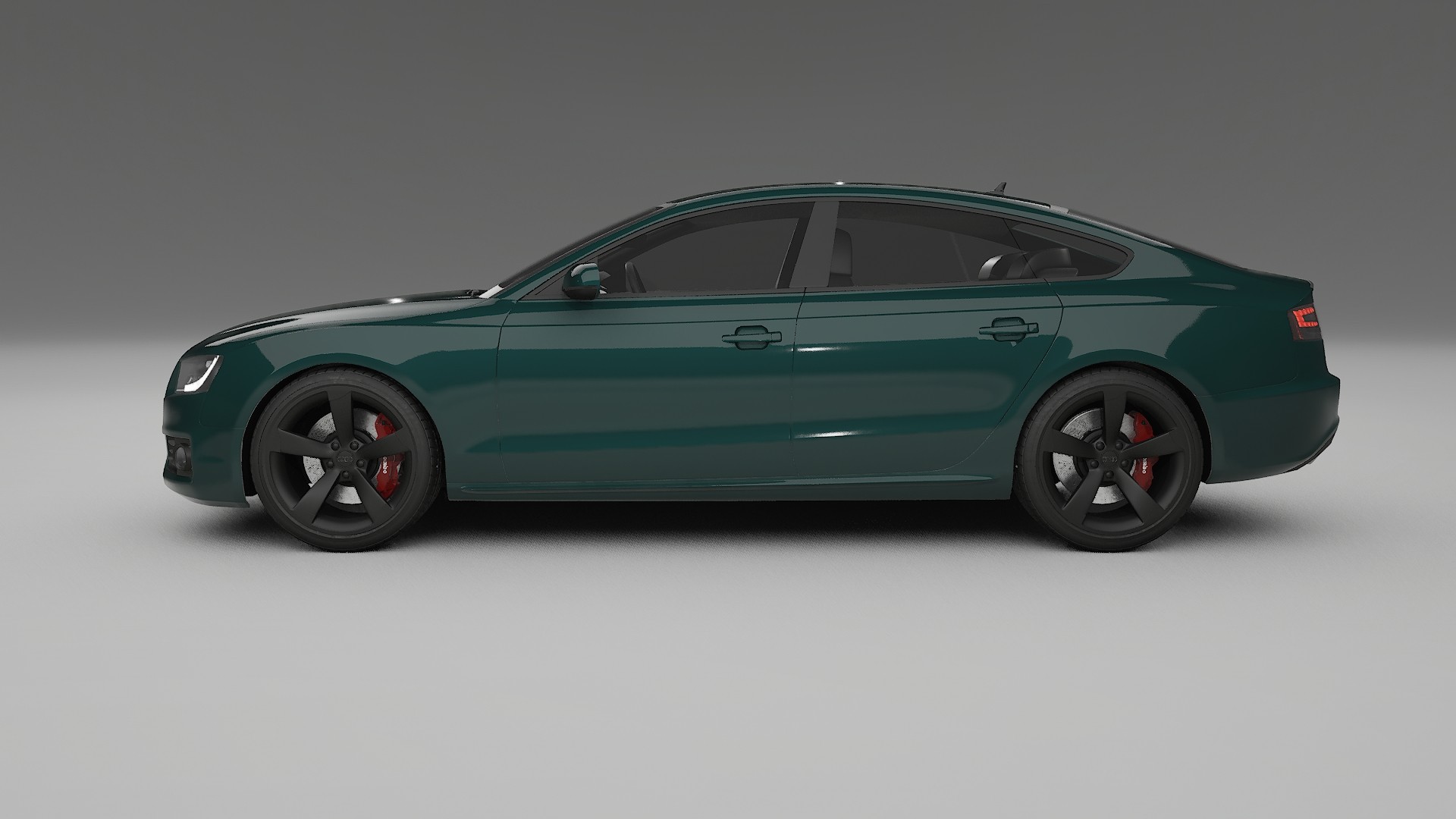 Audi A5 8T Sportback prefacelift pre LCI TPU Lackskyddsfilm | INFERNO Färgskiftande PPF – Komplett Förskuret Kit