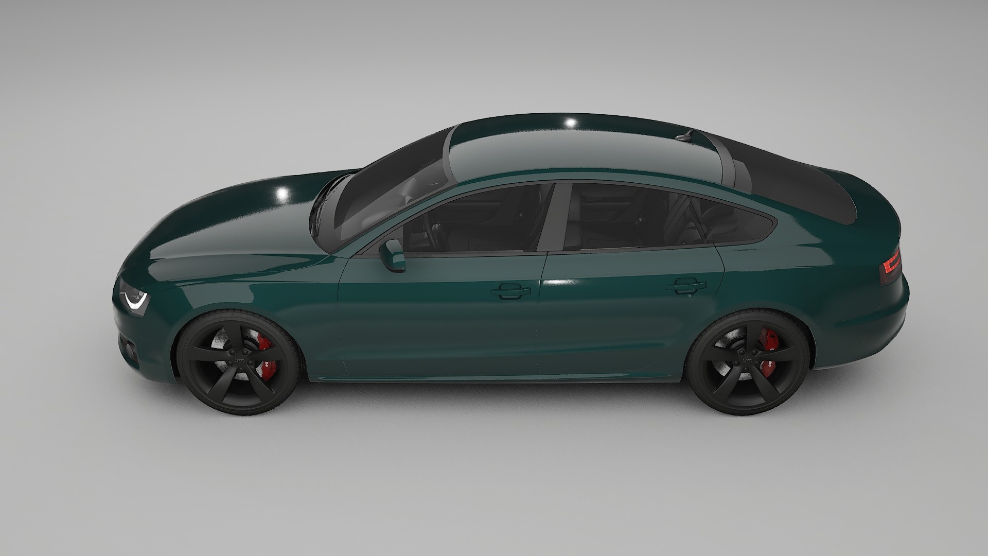 Audi A5 8T Sportback prefacelift pre LCI TPU Lackskyddsfilm | INFERNO Färgskiftande PPF – Komplett Förskuret Kit