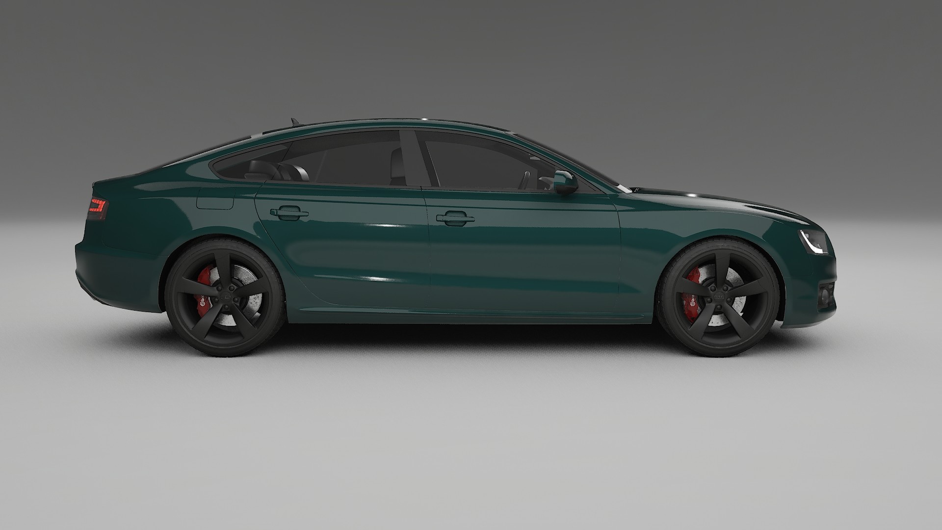 Audi A5 8T Sportback prefacelift pre LCI TPU Lackskyddsfilm | INFERNO Färgskiftande PPF – Komplett Förskuret Kit