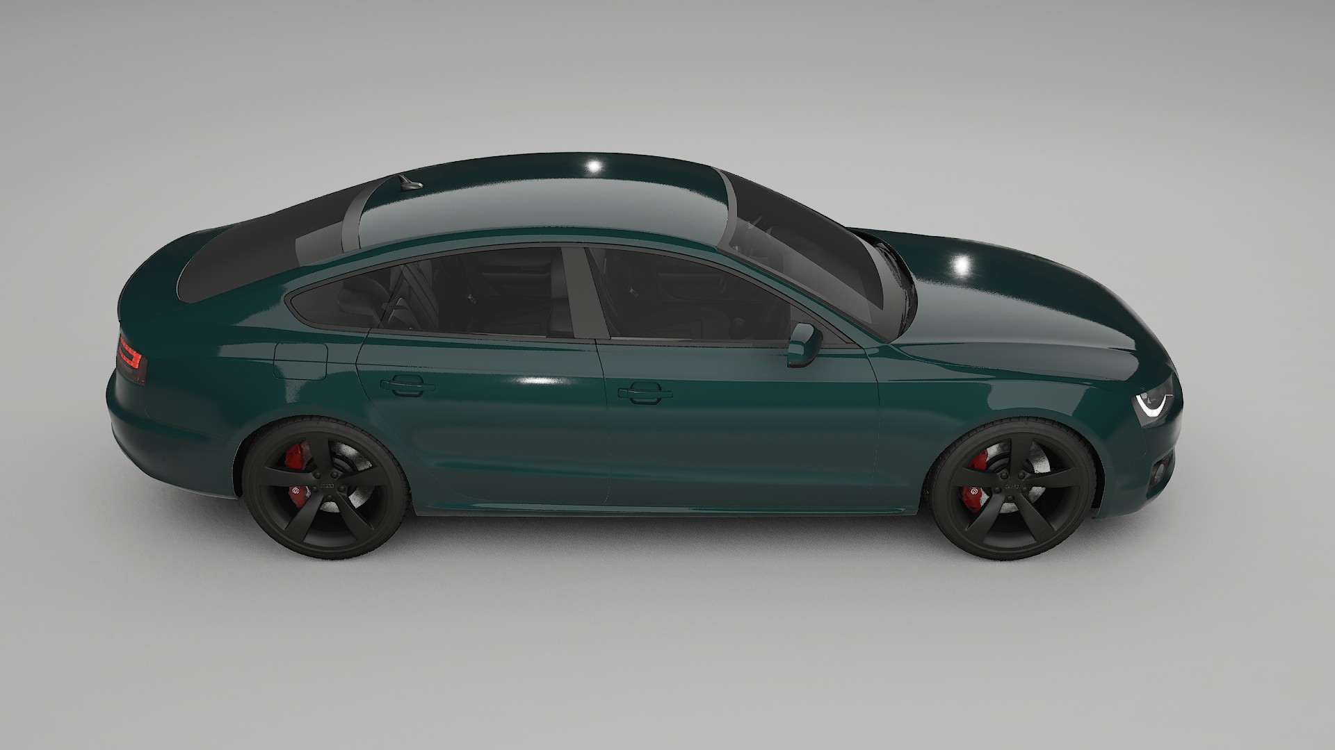 Audi A5 8T Sportback prefacelift pre LCI TPU Lackskyddsfilm | INFERNO Färgskiftande PPF – Komplett Förskuret Kit