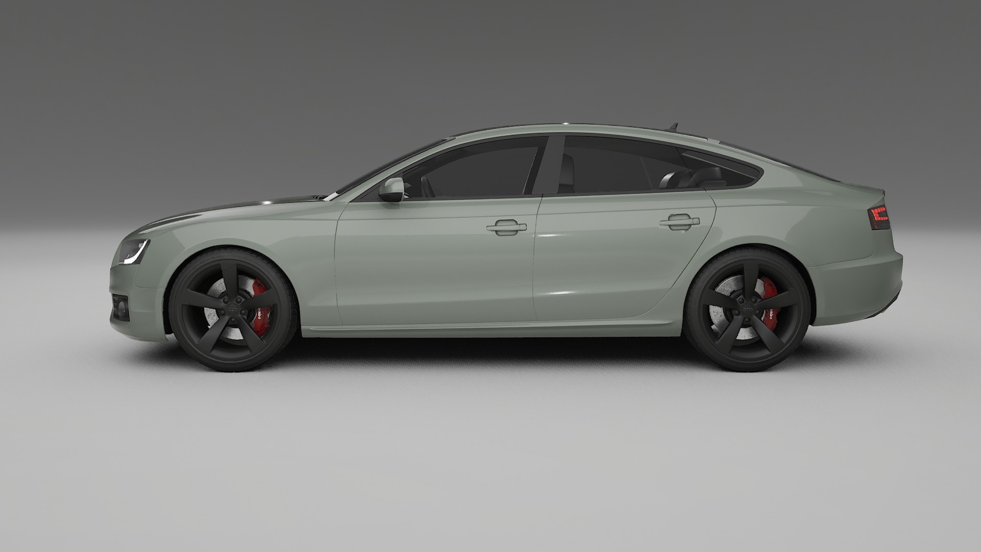 Audi A5 8T Sportback prefacelift pre LCI TPU Lackskyddsfilm | SLATE Färgskiftande PPF – Komplett Förskuret Kit