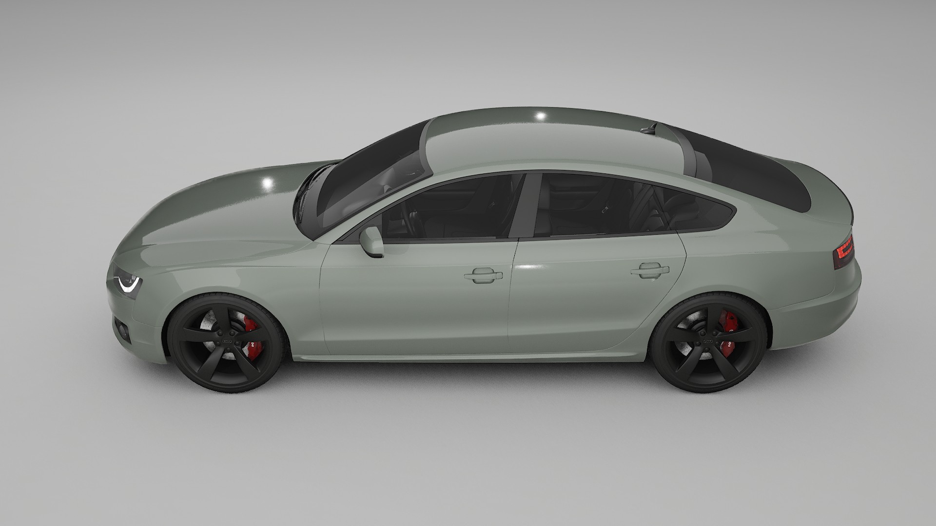 Audi A5 8T Sportback prefacelift pre LCI TPU Lackskyddsfilm | SLATE Färgskiftande PPF – Komplett Förskuret Kit