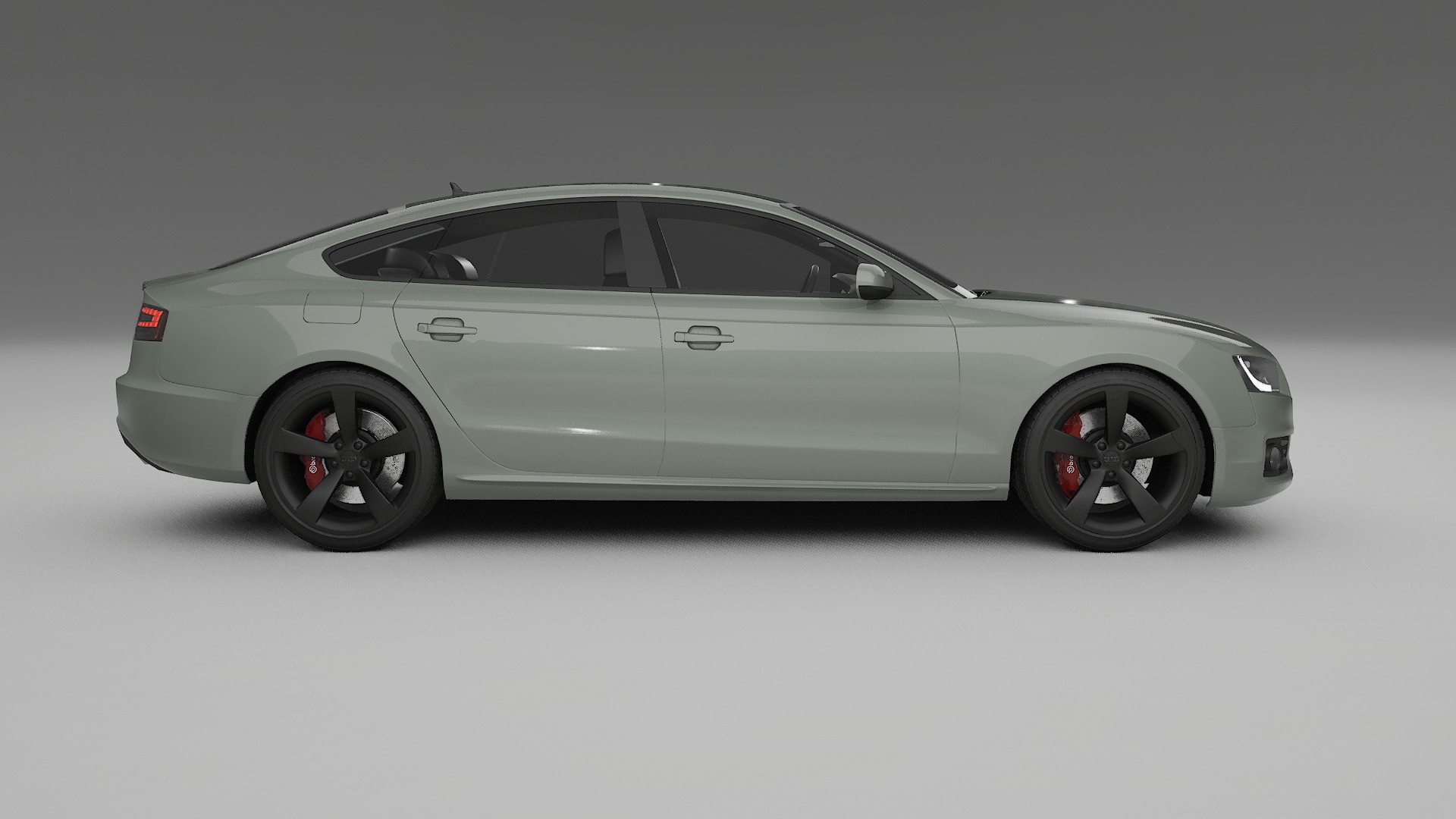 Audi A5 8T Sportback prefacelift pre LCI TPU Lackskyddsfilm | SLATE Färgskiftande PPF – Komplett Förskuret Kit