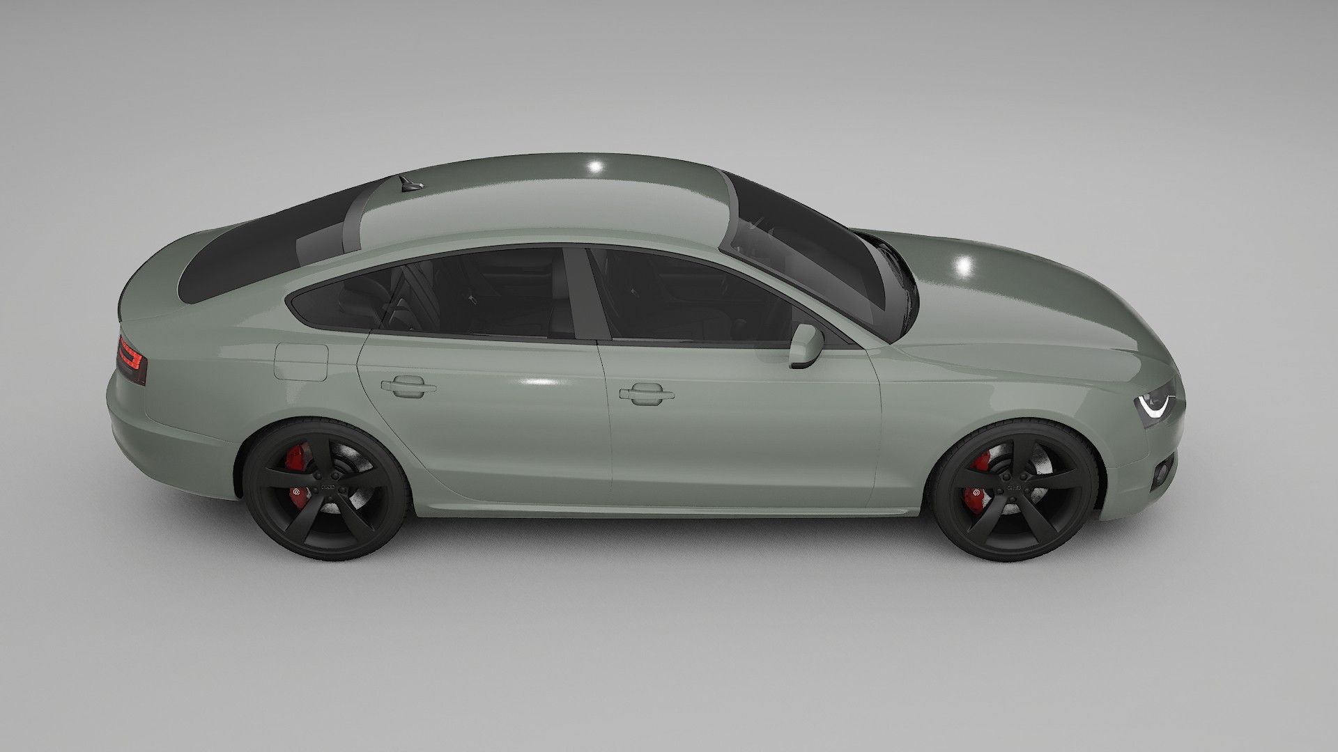 Audi A5 8T Sportback prefacelift pre LCI TPU Lackskyddsfilm | SLATE Färgskiftande PPF – Komplett Förskuret Kit