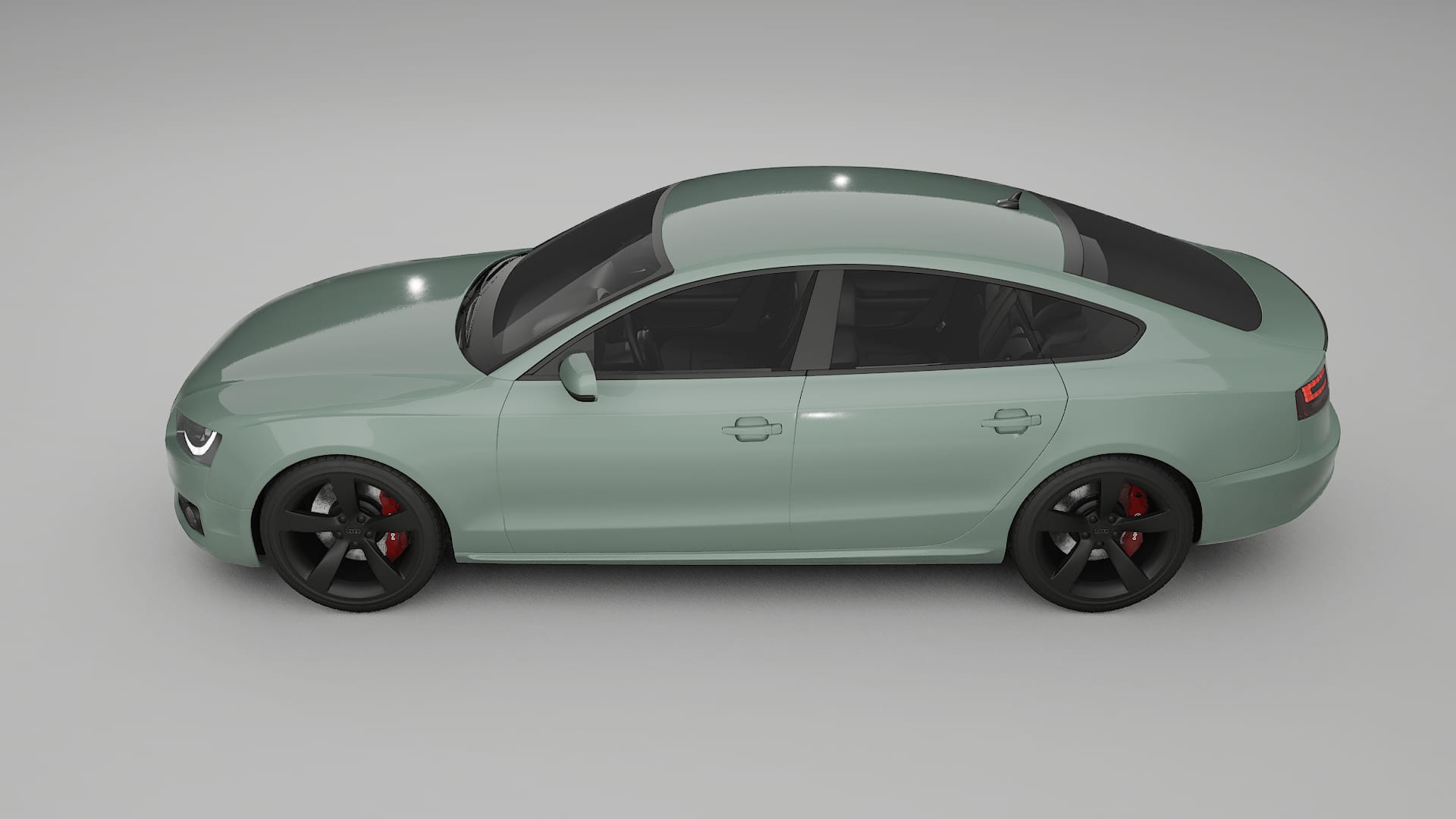 Audi A5 8T Sportback prefacelift pre LCI TPU Lackskyddsfilm | CINDER Färgskiftande PPF – Komplett Förskuret Kit