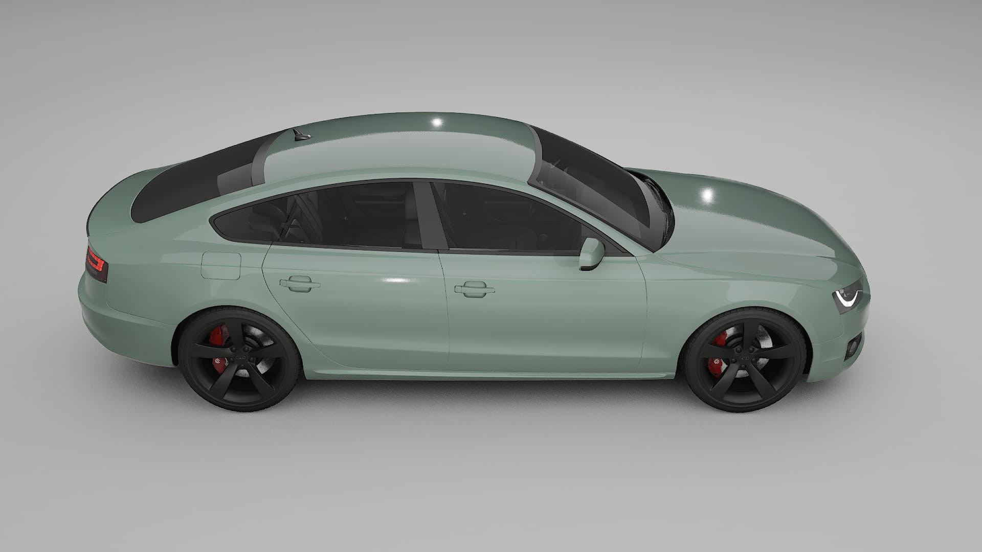 Audi A5 8T Sportback prefacelift pre LCI TPU Lackskyddsfilm | CINDER Färgskiftande PPF – Komplett Förskuret Kit