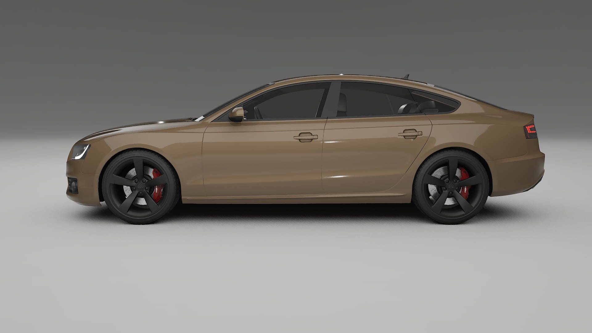 Audi A5 8T Sportback prefacelift pre LCI TPU Lackskyddsfilm | SAHARA Färgskiftande PPF – Komplett Förskuret Kit