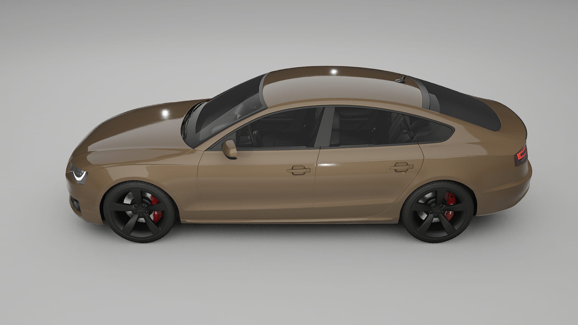 Audi A5 8T Sportback prefacelift pre LCI TPU Lackskyddsfilm | SAHARA Färgskiftande PPF – Komplett Förskuret Kit