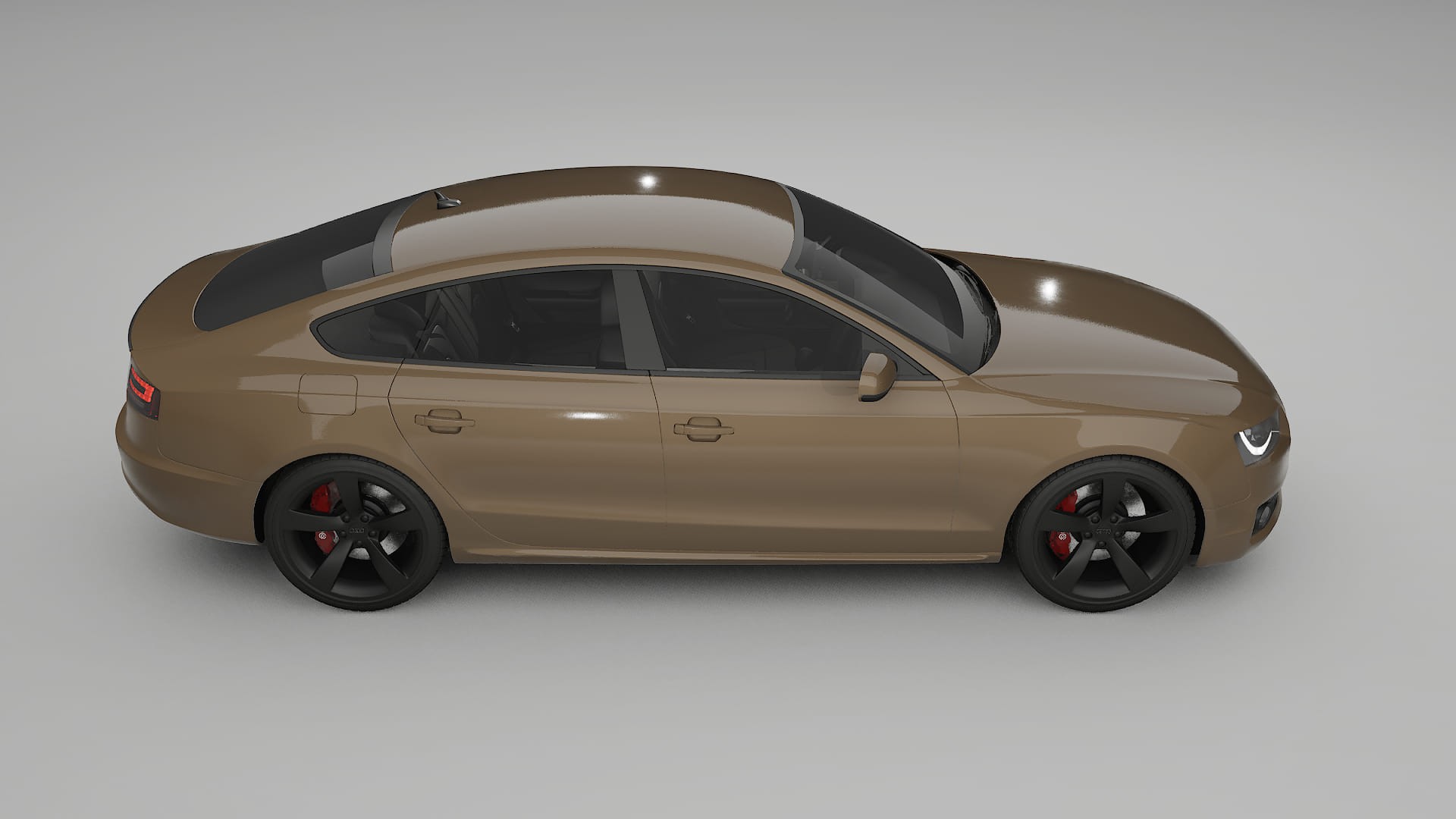 Audi A5 8T Sportback prefacelift pre LCI TPU Lackskyddsfilm | SAHARA Färgskiftande PPF – Komplett Förskuret Kit