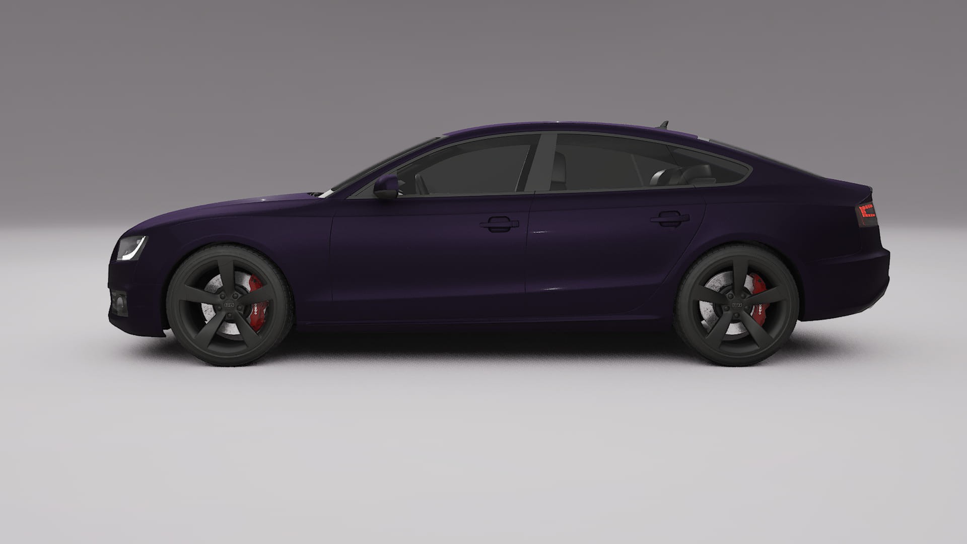 Audi A5 8T Sportback prefacelift pre LCI TPU Lackskyddsfilm | VIOLET Färgskiftande PPF – Komplett Förskuret Kit