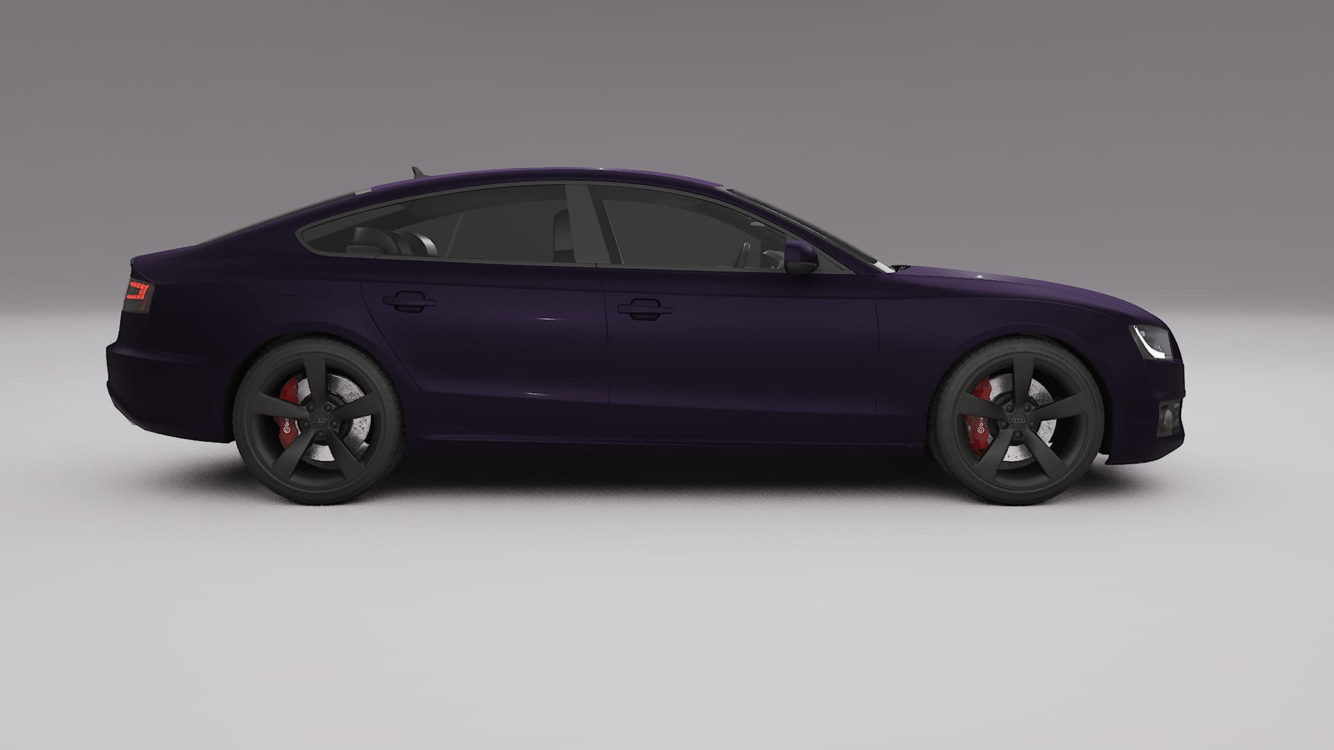 Audi A5 8T Sportback prefacelift pre LCI TPU Lackskyddsfilm | VIOLET Färgskiftande PPF – Komplett Förskuret Kit