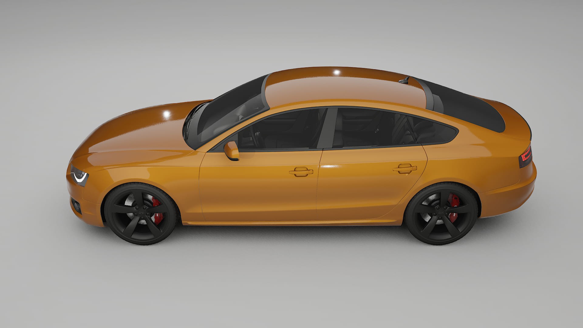 Audi A5 8T Sportback prefacelift pre LCI TPU Lackskyddsfilm | DAISY Färgskiftande PPF – Komplett Förskuret Kit