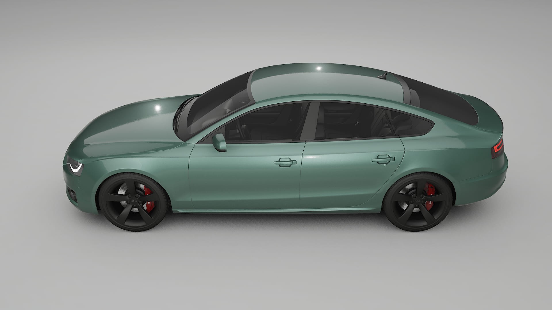 Audi A5 8T Sportback prefacelift pre LCI TPU Lackskyddsfilm | EVERGREEN Färgskiftande PPF – Komplett Förskuret Kit