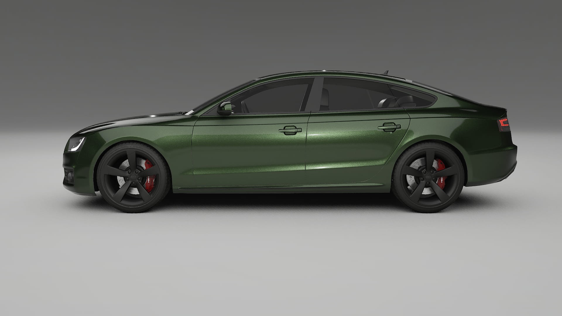 Audi A5 8T Sportback prefacelift pre LCI TPU Lackskyddsfilm | LAGOON Färgskiftande PPF – Komplett Förskuret Kit