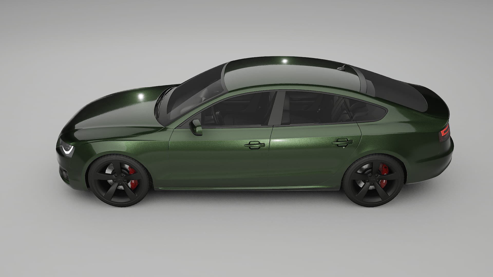 Audi A5 8T Sportback prefacelift pre LCI TPU Lackskyddsfilm | LAGOON Färgskiftande PPF – Komplett Förskuret Kit