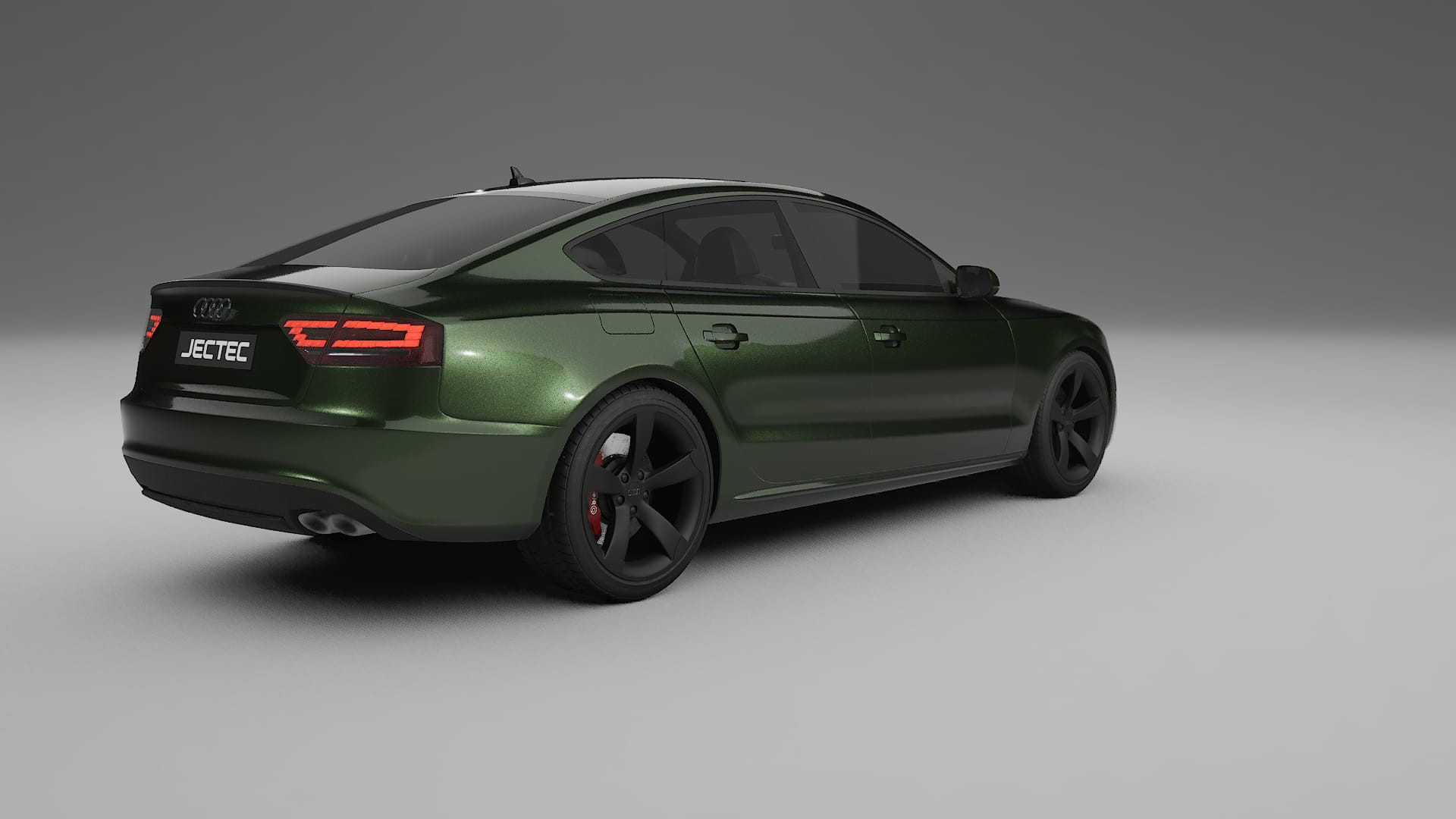 Audi A5 8T Sportback prefacelift pre LCI TPU Lackskyddsfilm | LAGOON Färgskiftande PPF – Komplett Förskuret Kit