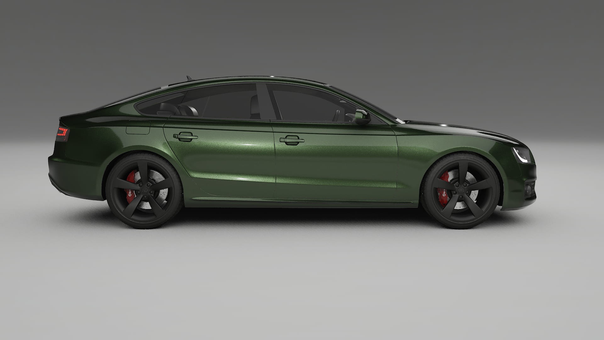 Audi A5 8T Sportback prefacelift pre LCI TPU Lackskyddsfilm | LAGOON Färgskiftande PPF – Komplett Förskuret Kit