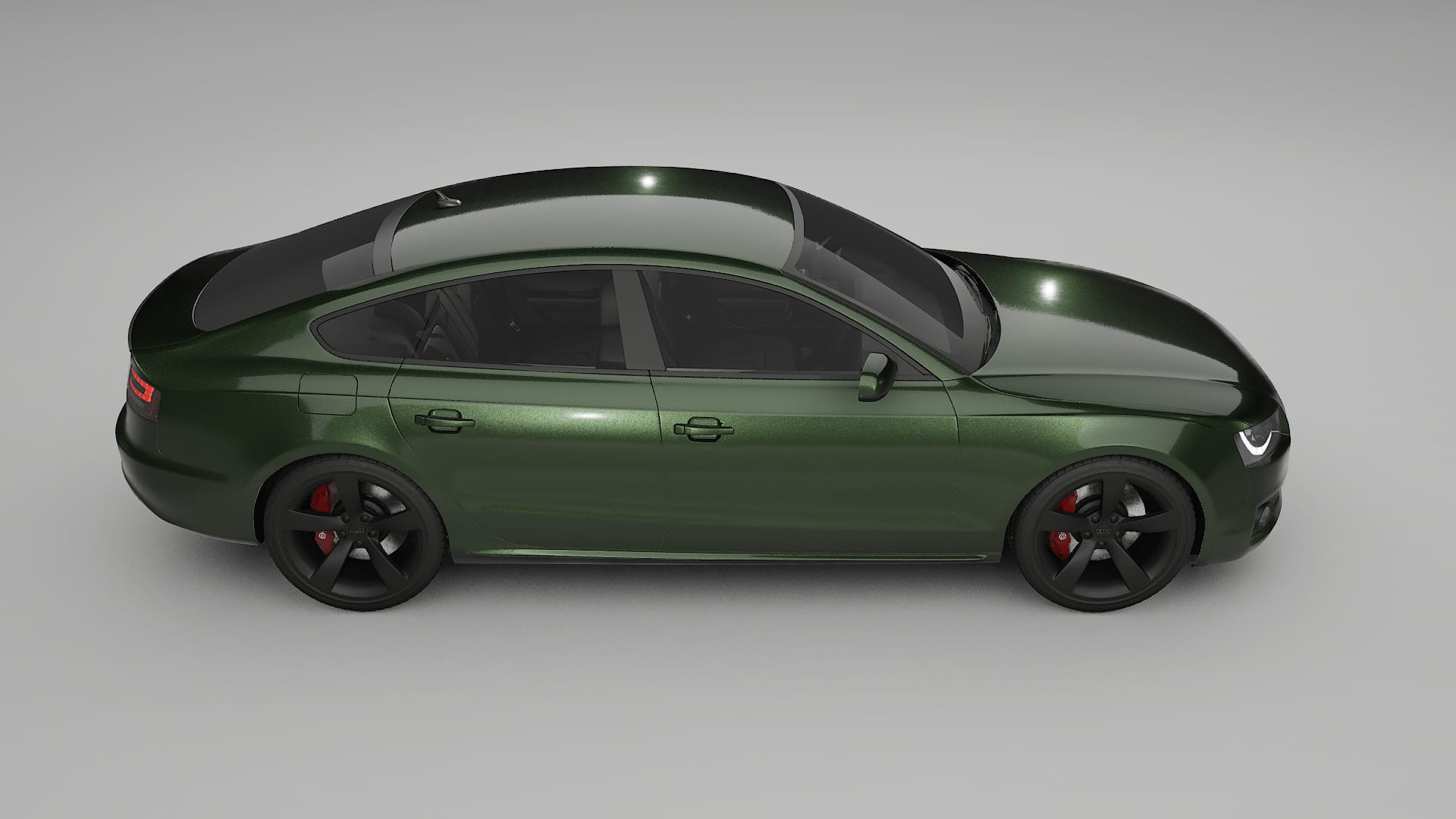 Audi A5 8T Sportback prefacelift pre LCI TPU Lackskyddsfilm | LAGOON Färgskiftande PPF – Komplett Förskuret Kit