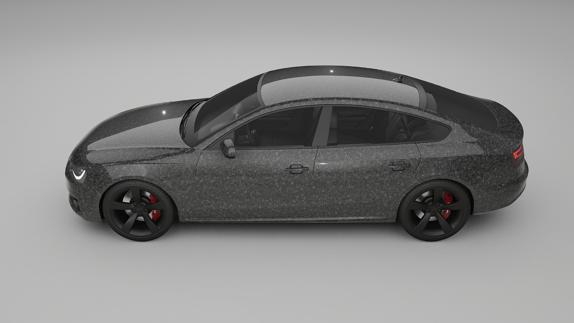 Audi A5 8T Sportback prefacelift pre LCI TPU Lackskyddsfilm | FORGED S Färgskiftande PPF – Komplett Förskuret Kit