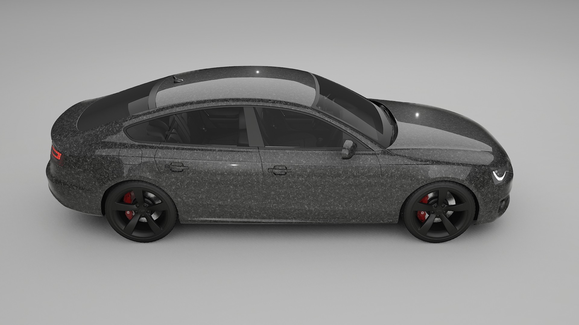 Audi A5 8T Sportback prefacelift pre LCI TPU Lackskyddsfilm | FORGED S Färgskiftande PPF – Komplett Förskuret Kit