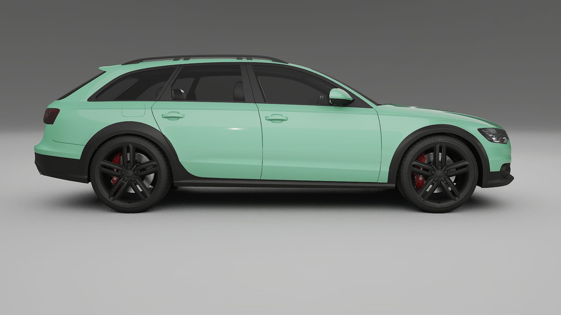 Audi A6 Allroad C7 prefacelift pre LCI TPU Lackskyddsfilm | DUSTY Färgskiftande PPF – Komplett Förskuret Kit