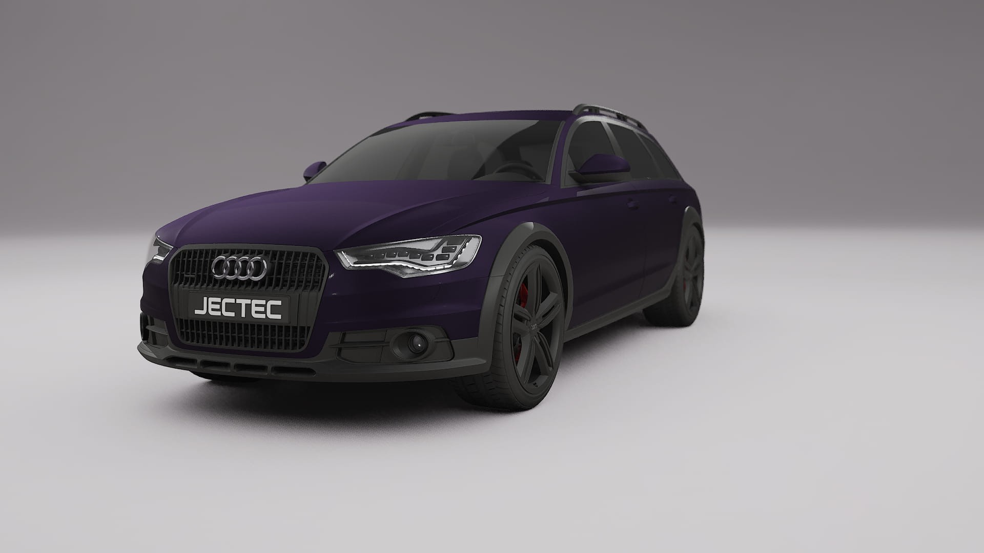 Audi A6 Allroad C7 prefacelift pre LCI TPU Lackskyddsfilm | VIOLET Färgskiftande PPF – Komplett Förskuret Kit