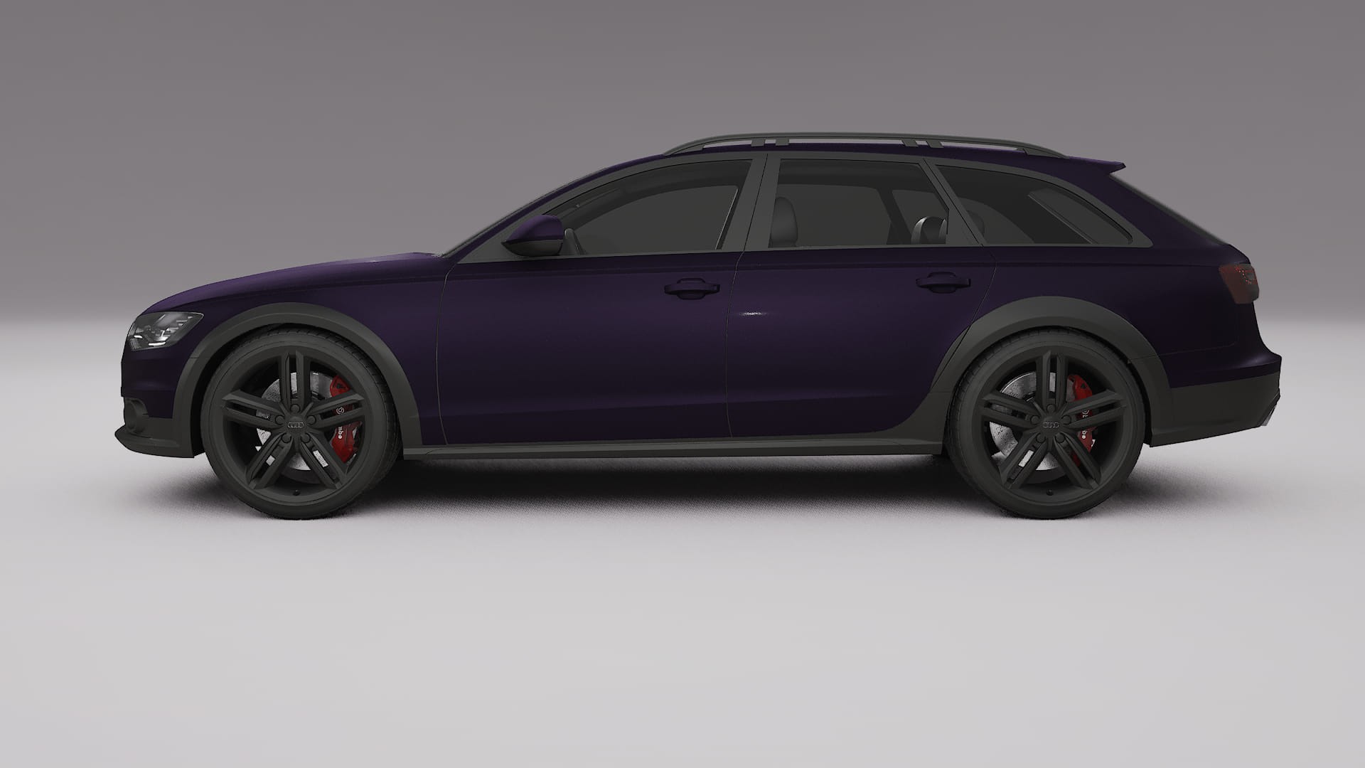 Audi A6 Allroad C7 prefacelift pre LCI TPU Lackskyddsfilm | VIOLET Färgskiftande PPF – Komplett Förskuret Kit