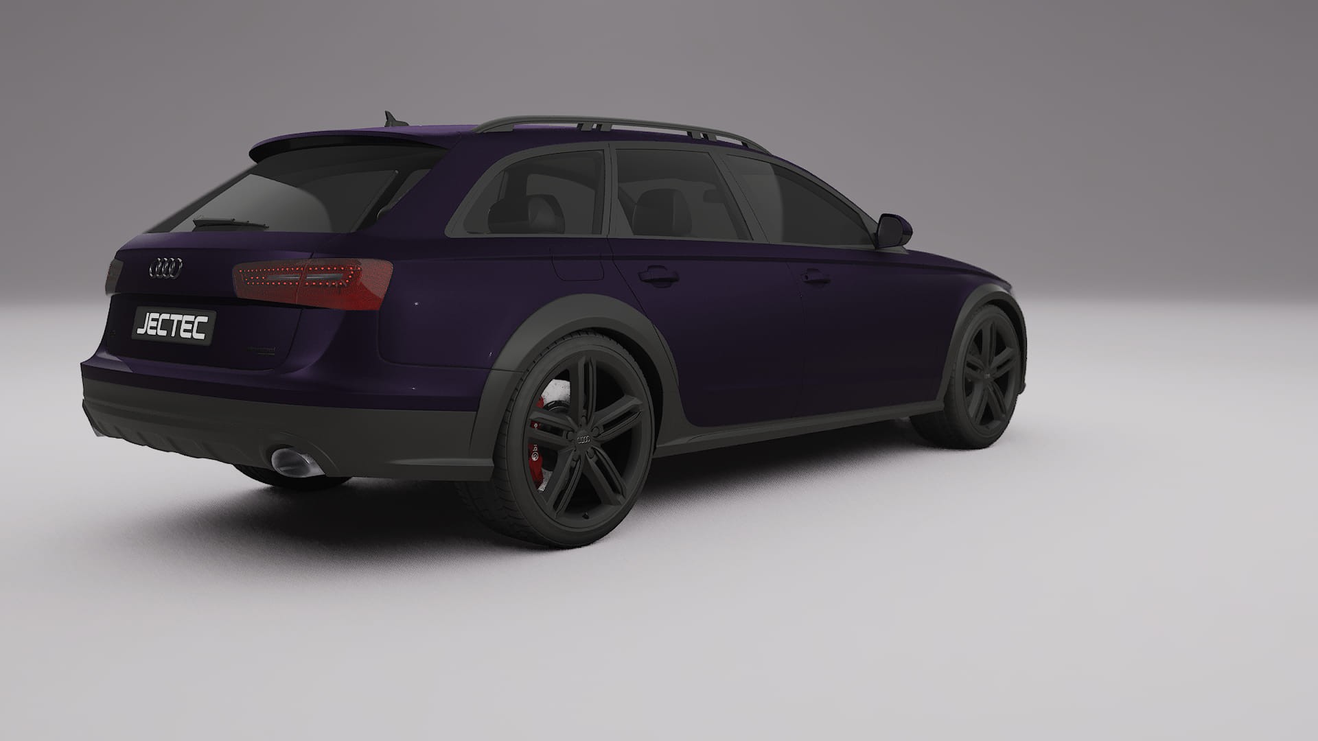 Audi A6 Allroad C7 prefacelift pre LCI TPU Lackskyddsfilm | VIOLET Färgskiftande PPF – Komplett Förskuret Kit