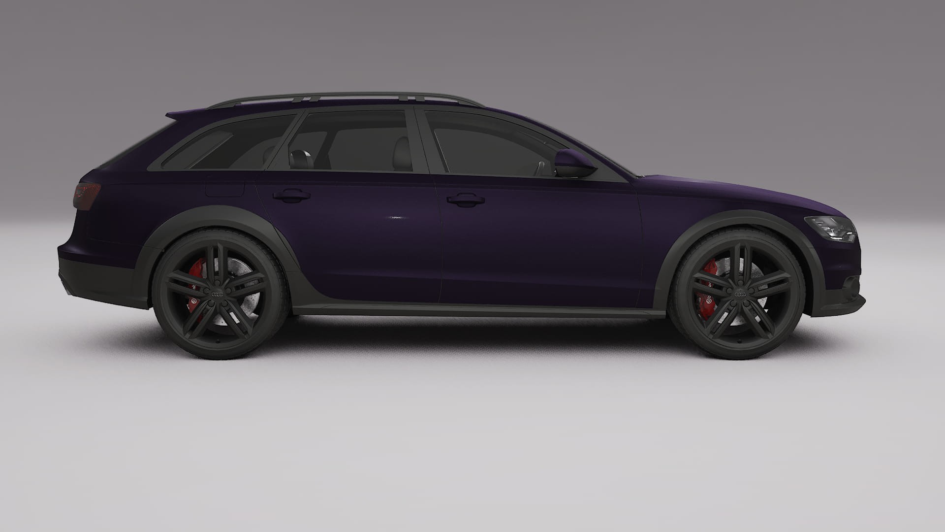 Audi A6 Allroad C7 prefacelift pre LCI TPU Lackskyddsfilm | VIOLET Färgskiftande PPF – Komplett Förskuret Kit