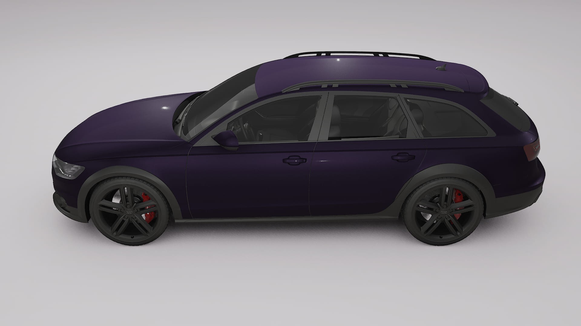 Audi A6 Allroad C7 prefacelift pre LCI TPU Lackskyddsfilm | VIOLET Färgskiftande PPF – Komplett Förskuret Kit