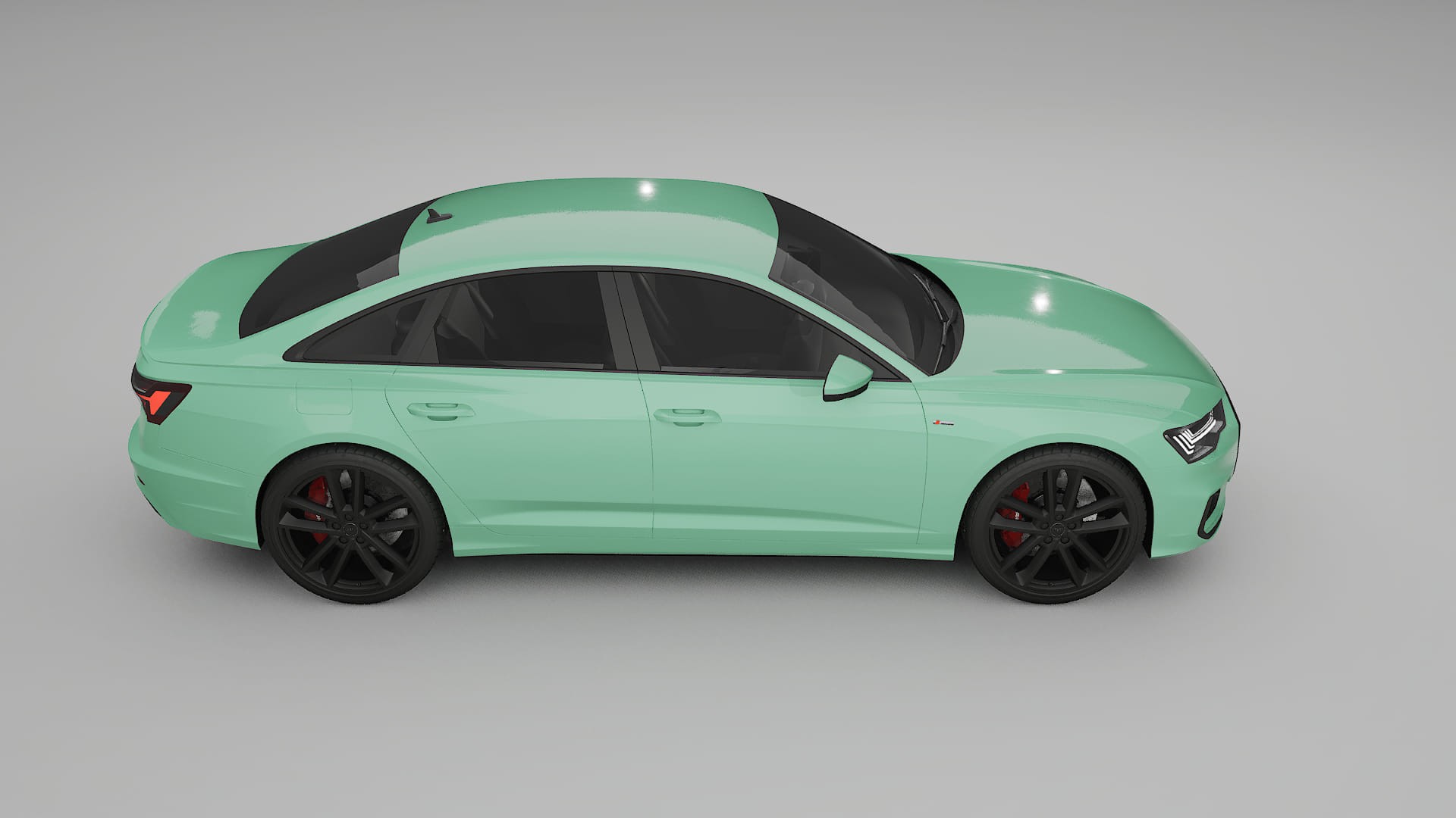 Audi A6 S Line C8 TPU Lackskyddsfilm | DUSTY Färgskiftande PPF – Komplett Förskuret Kit