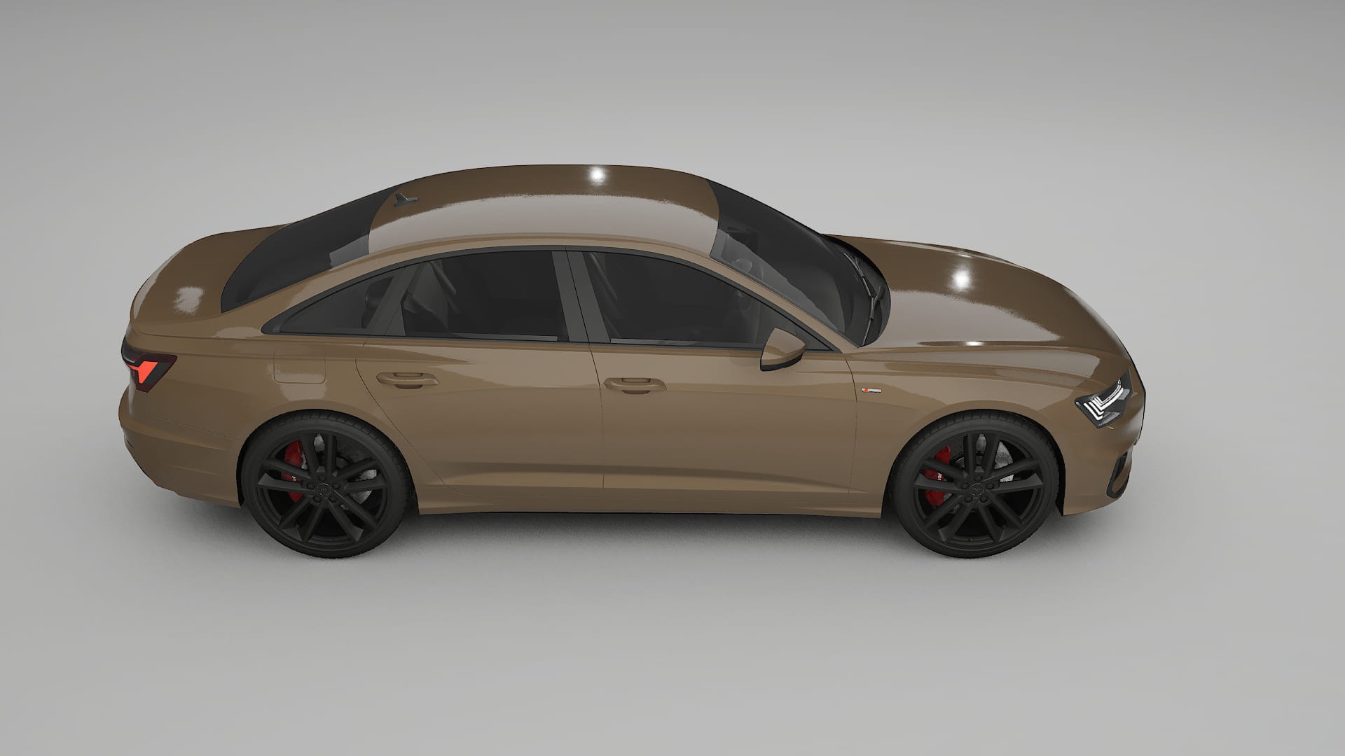 Audi A6 S Line C8 TPU Lackskyddsfilm | SAHARA Färgskiftande PPF – Komplett Förskuret Kit