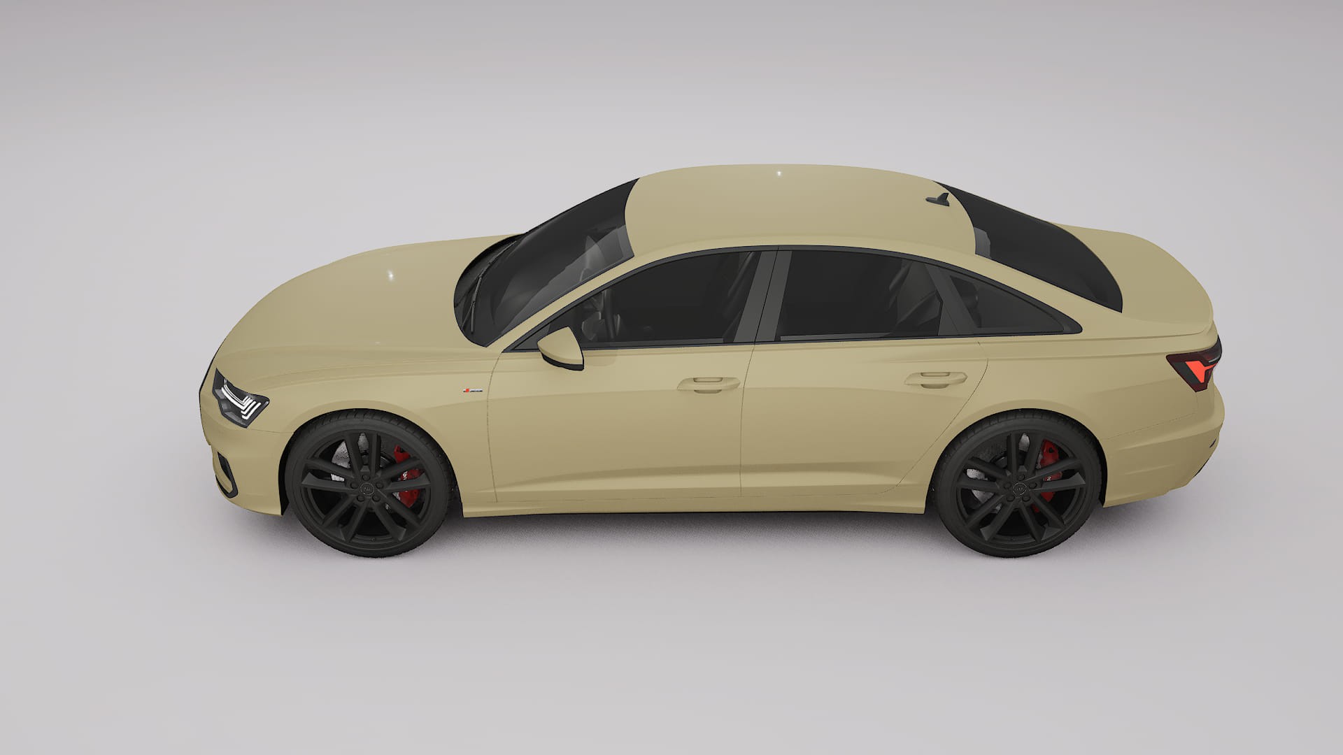 Audi A6 S Line C8 TPU Lackskyddsfilm | SAND Färgskiftande PPF – Komplett Förskuret Kit