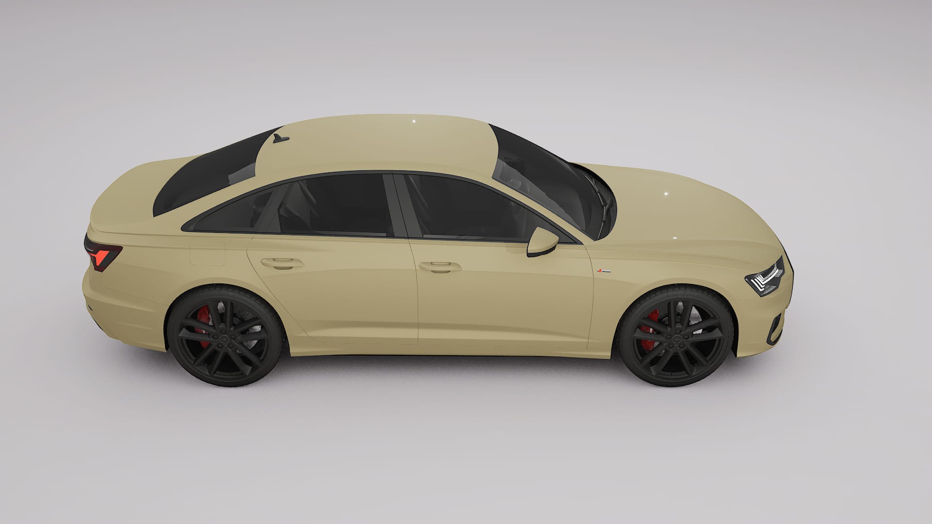 Audi A6 S Line C8 TPU Lackskyddsfilm | SAND Färgskiftande PPF – Komplett Förskuret Kit