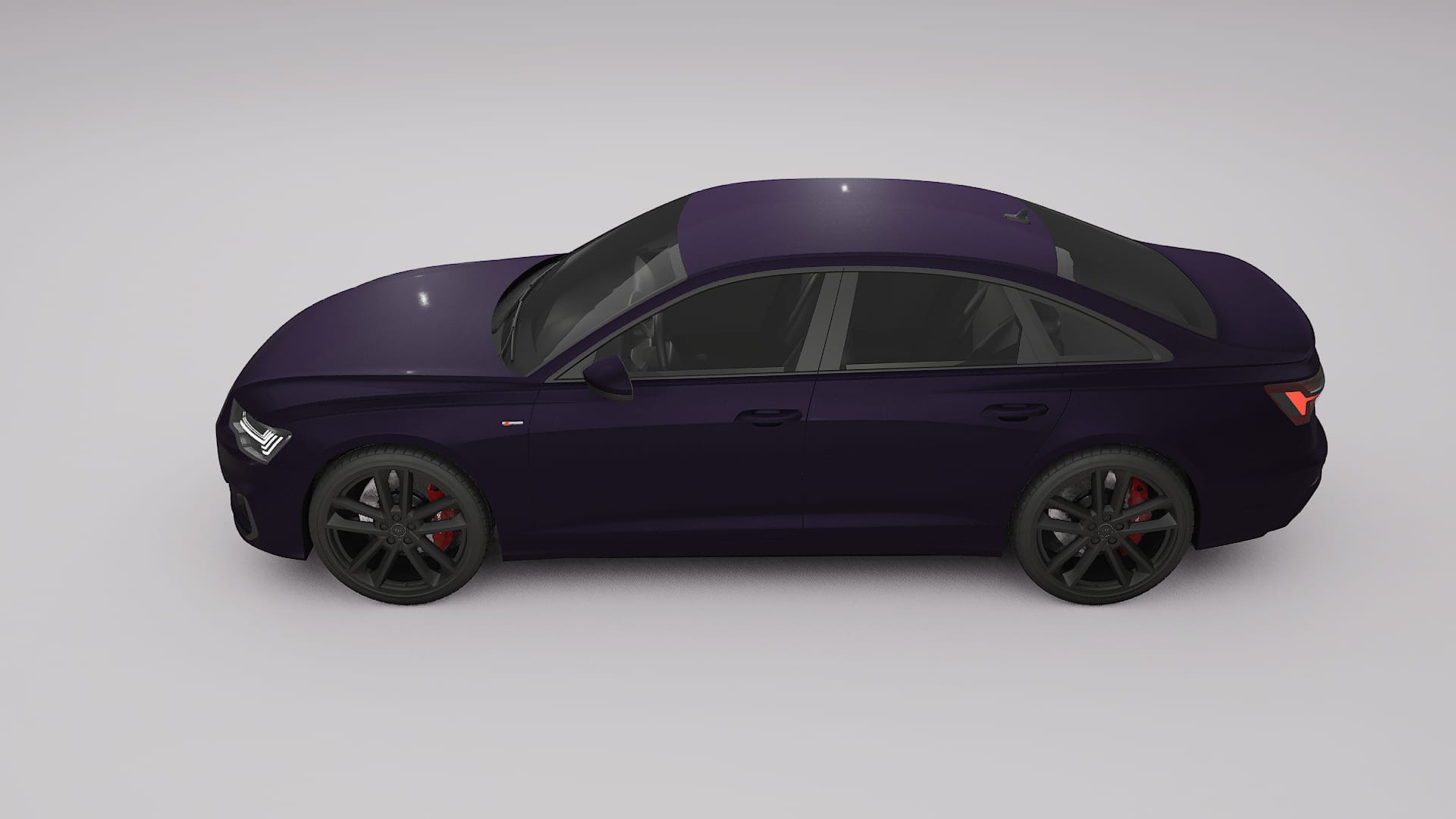 Audi A6 S Line C8 TPU Lackskyddsfilm | VIOLET Färgskiftande PPF – Komplett Förskuret Kit
