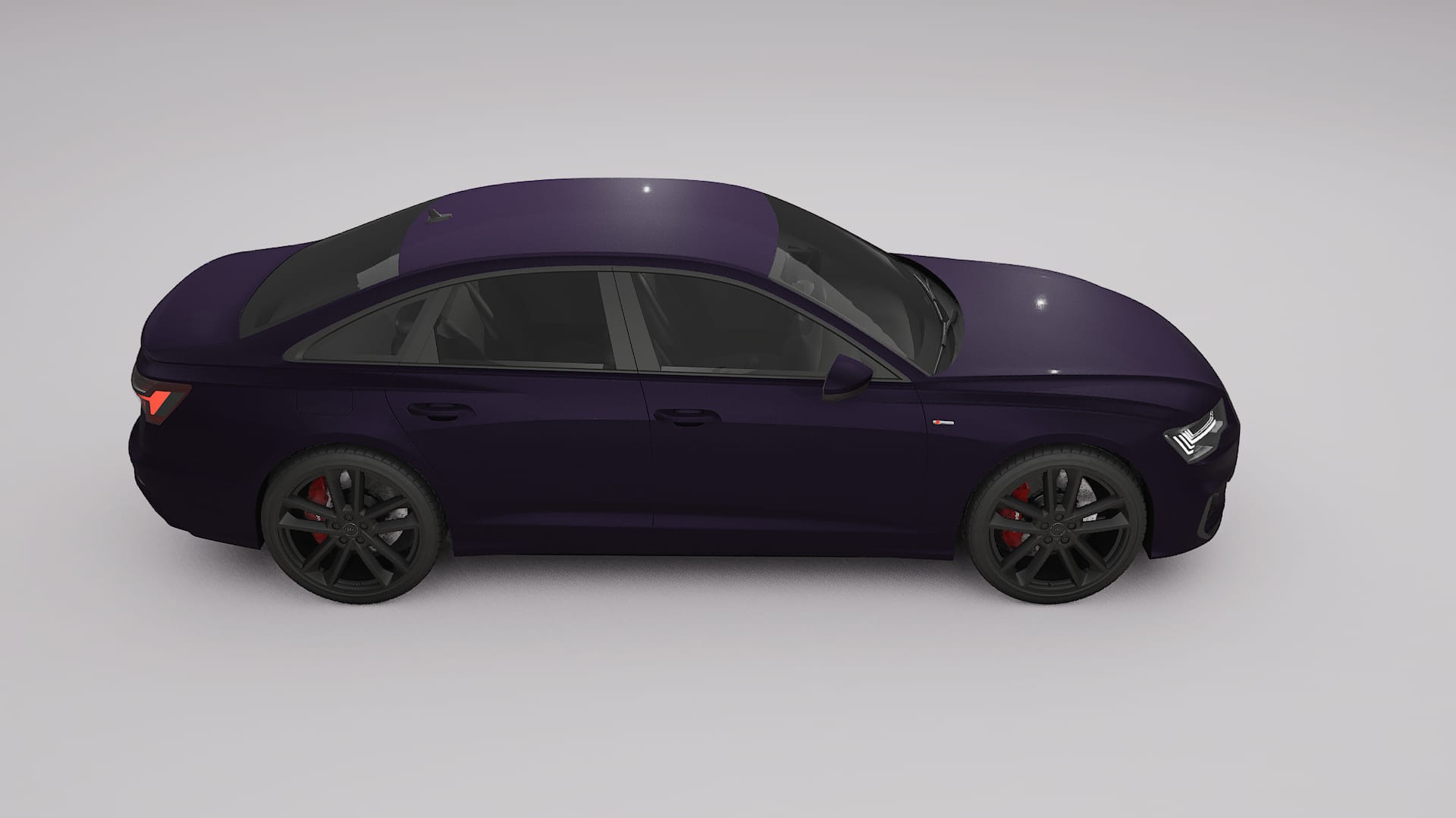 Audi A6 S Line C8 TPU Lackskyddsfilm | VIOLET Färgskiftande PPF – Komplett Förskuret Kit