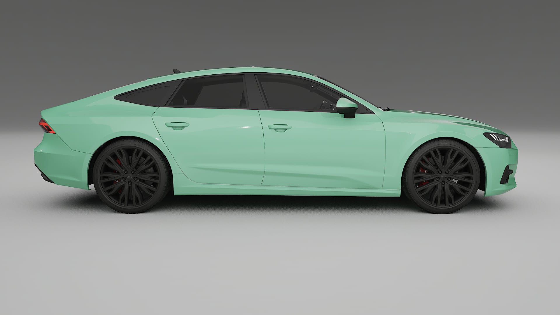 Audi A7 C8 Sportback prefacelift pre LCI TPU Lackskyddsfilm | DUSTY Färgskiftande PPF – Komplett Förskuret Kit