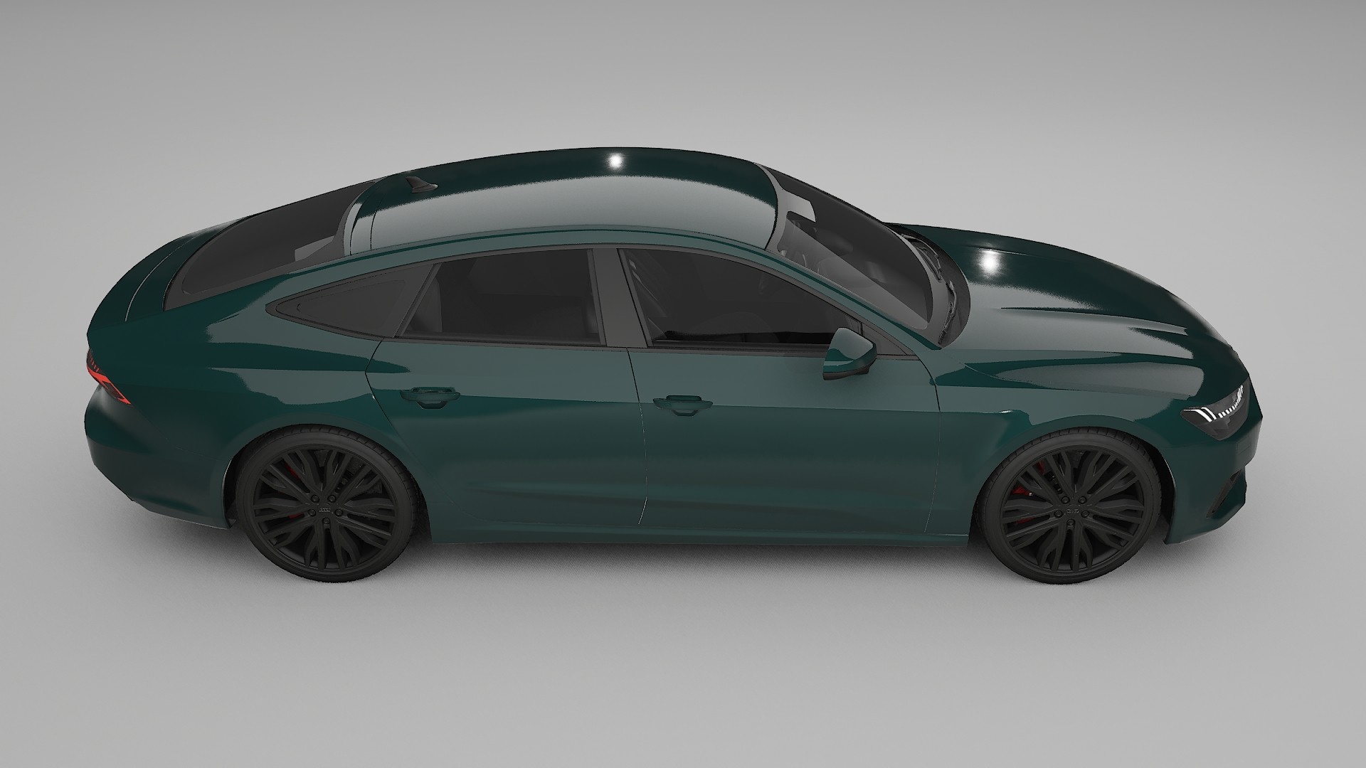 Audi A7 C8 Sportback prefacelift pre LCI TPU Lackskyddsfilm | INFERNO Färgskiftande PPF – Komplett Förskuret Kit