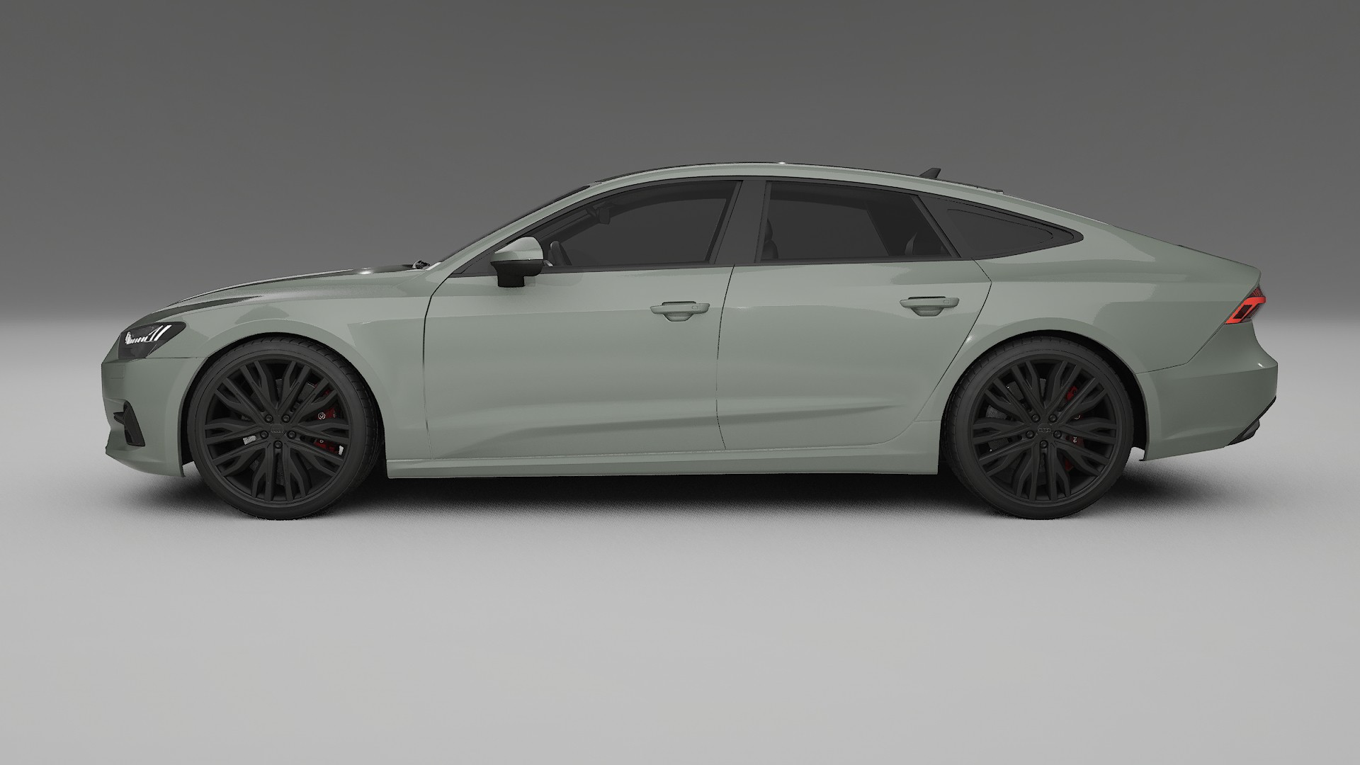 Audi A7 C8 Sportback prefacelift pre LCI TPU Lackskyddsfilm | SLATE Färgskiftande PPF – Komplett Förskuret Kit