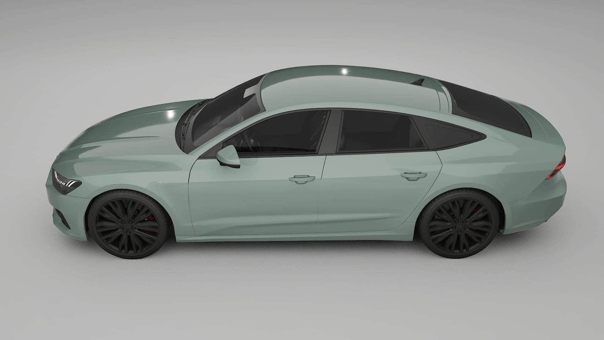 Audi A7 C8 Sportback prefacelift pre LCI TPU Lackskyddsfilm | CINDER Färgskiftande PPF – Komplett Förskuret Kit