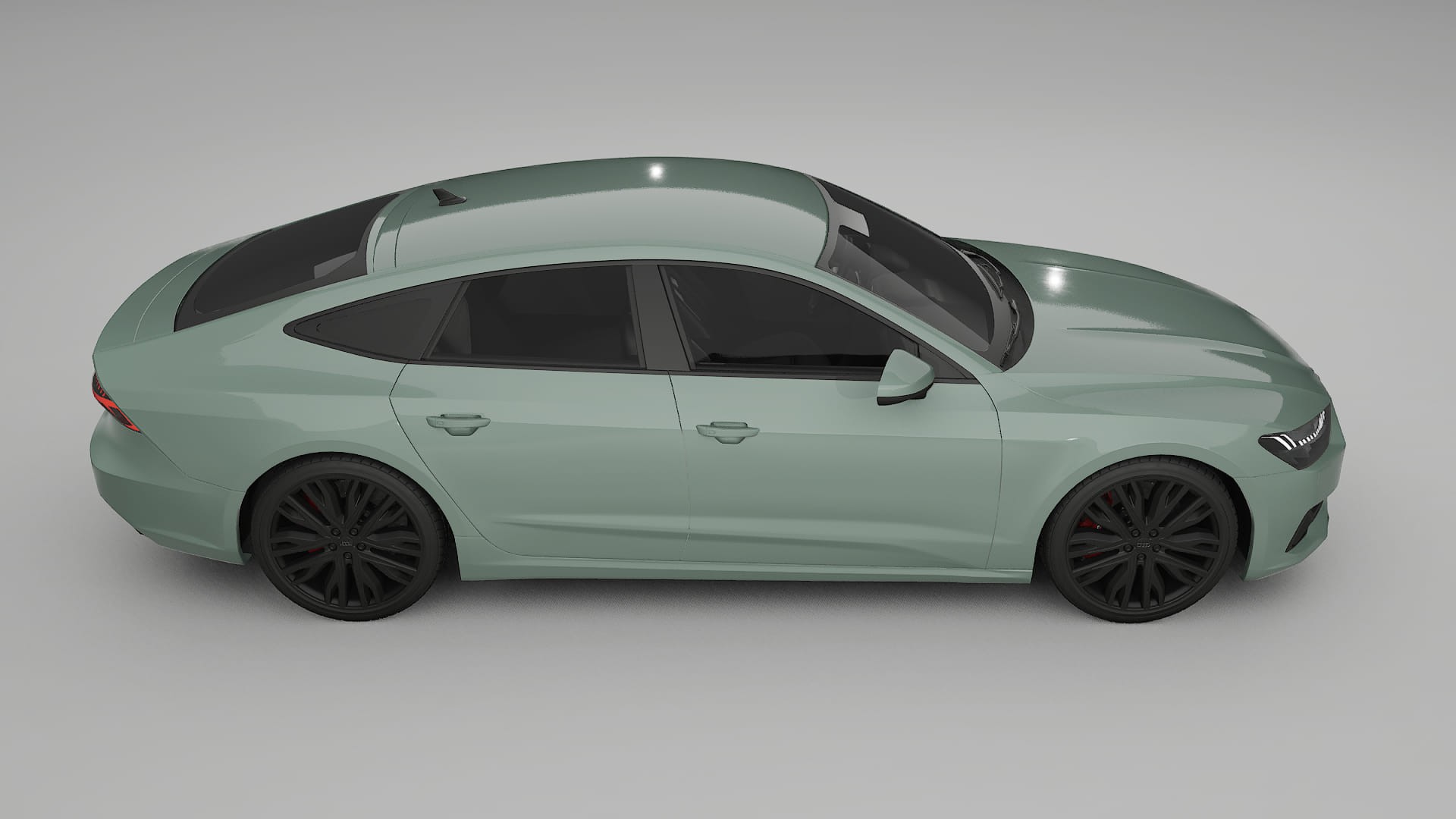 Audi A7 C8 Sportback prefacelift pre LCI TPU Lackskyddsfilm | CINDER Färgskiftande PPF – Komplett Förskuret Kit