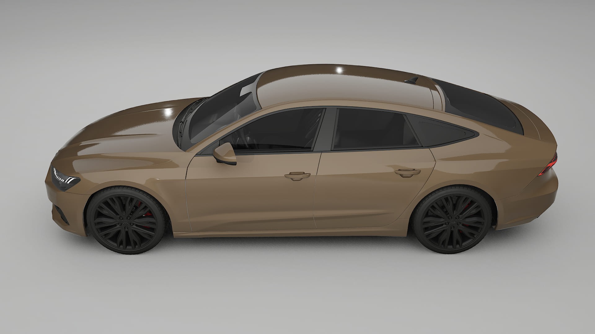 Audi A7 C8 Sportback prefacelift pre LCI TPU Lackskyddsfilm | SAHARA Färgskiftande PPF – Komplett Förskuret Kit