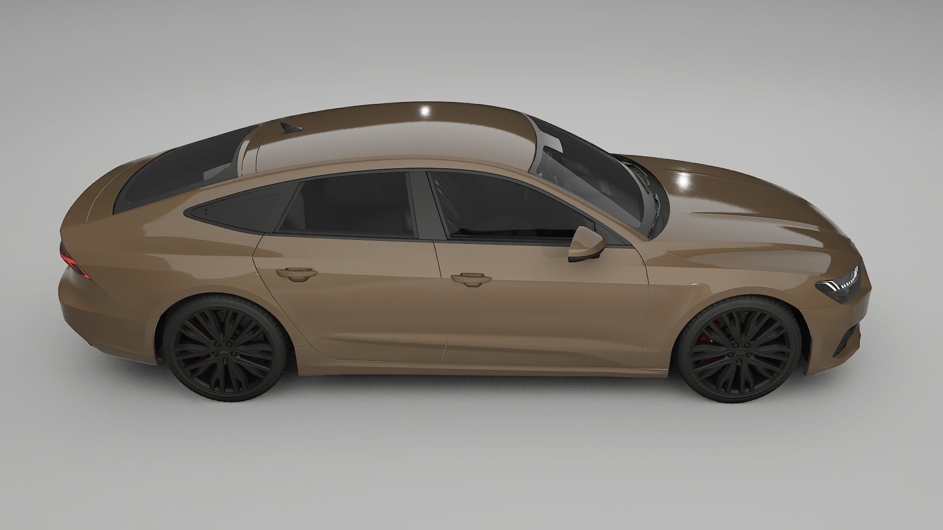 Audi A7 C8 Sportback prefacelift pre LCI TPU Lackskyddsfilm | SAHARA Färgskiftande PPF – Komplett Förskuret Kit