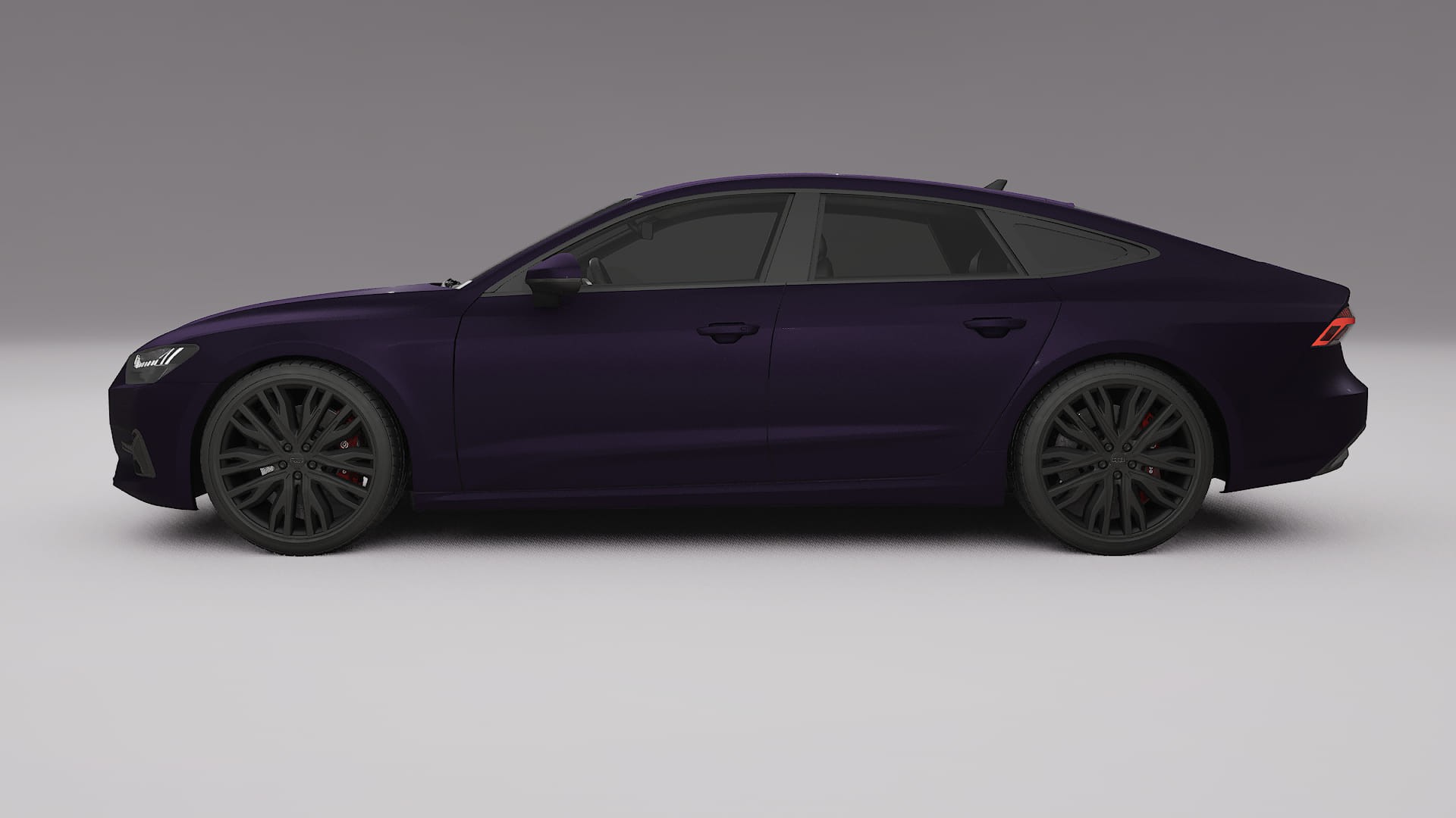 Audi A7 C8 Sportback prefacelift pre LCI TPU Lackskyddsfilm | VIOLET Färgskiftande PPF – Komplett Förskuret Kit