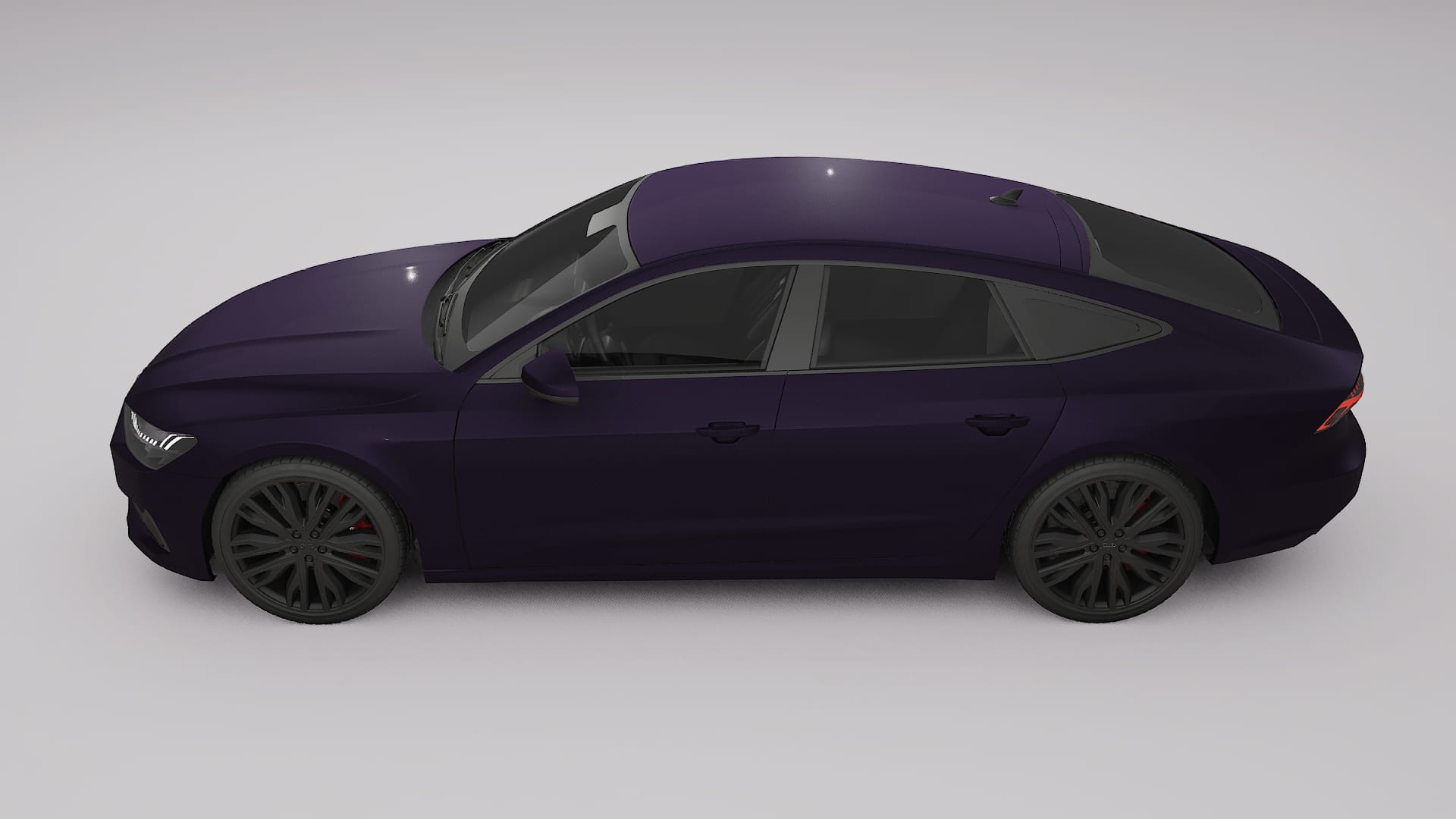 Audi A7 C8 Sportback prefacelift pre LCI TPU Lackskyddsfilm | VIOLET Färgskiftande PPF – Komplett Förskuret Kit